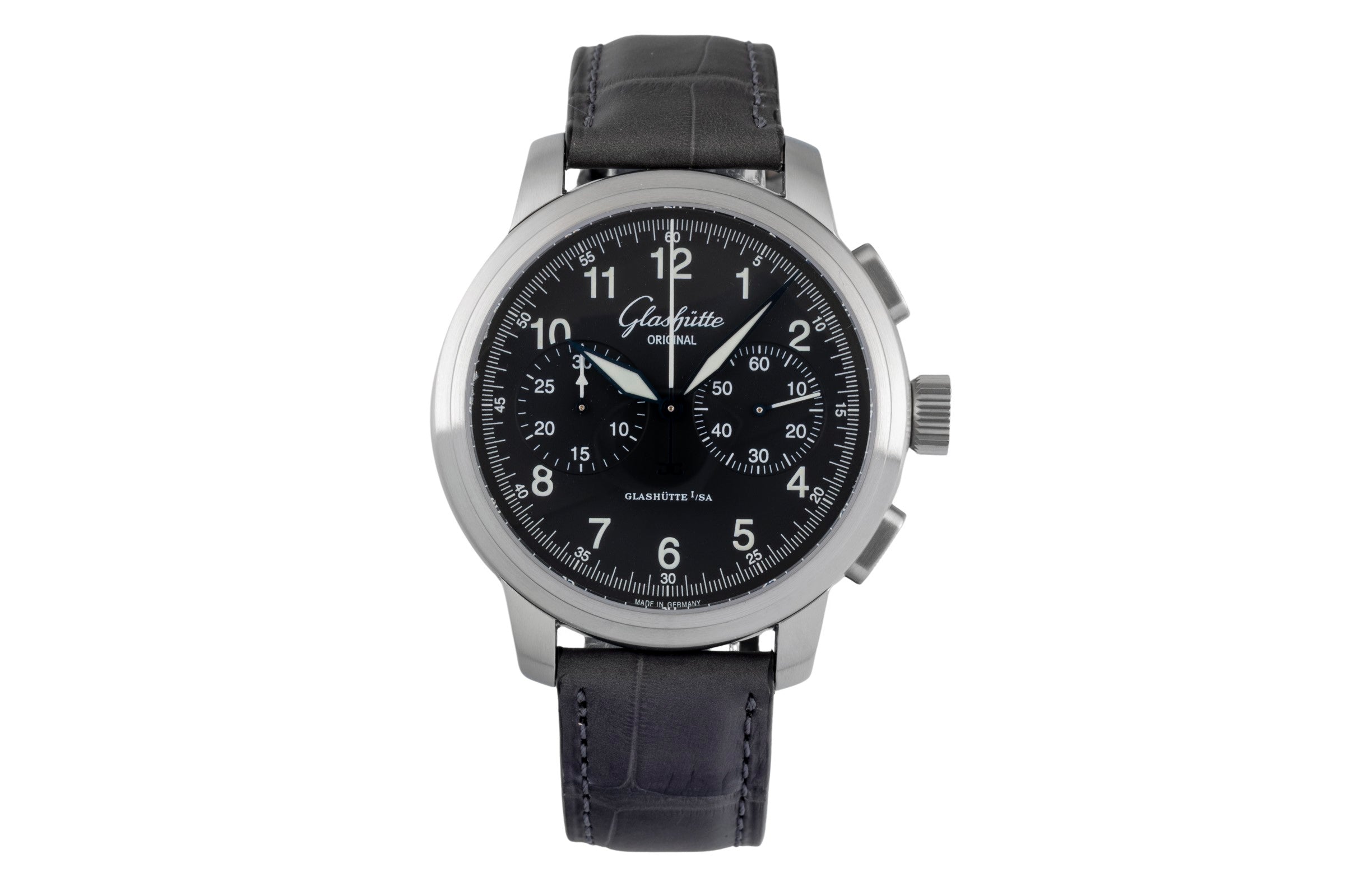 Glashütte Navigator cronografo acciaio automatismo orologio da uomo 39-34-17-17-04  [2604753]