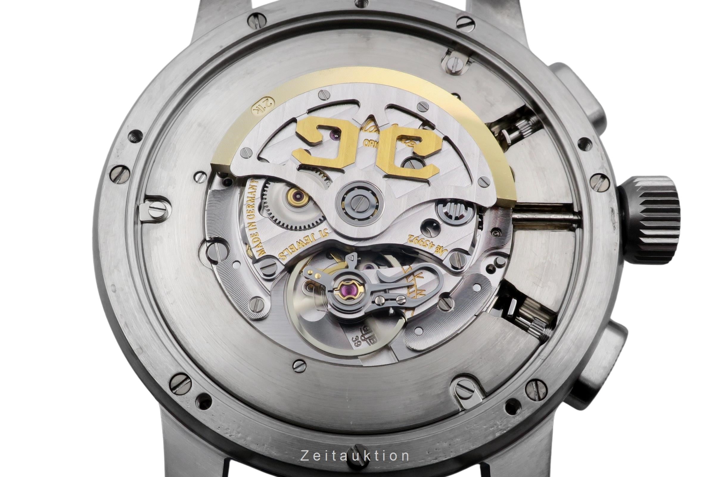 Glashütte Senator Navigator Chronograph Stahl Automatik Ref. 39-34-17-17-04 B&P [2604753]