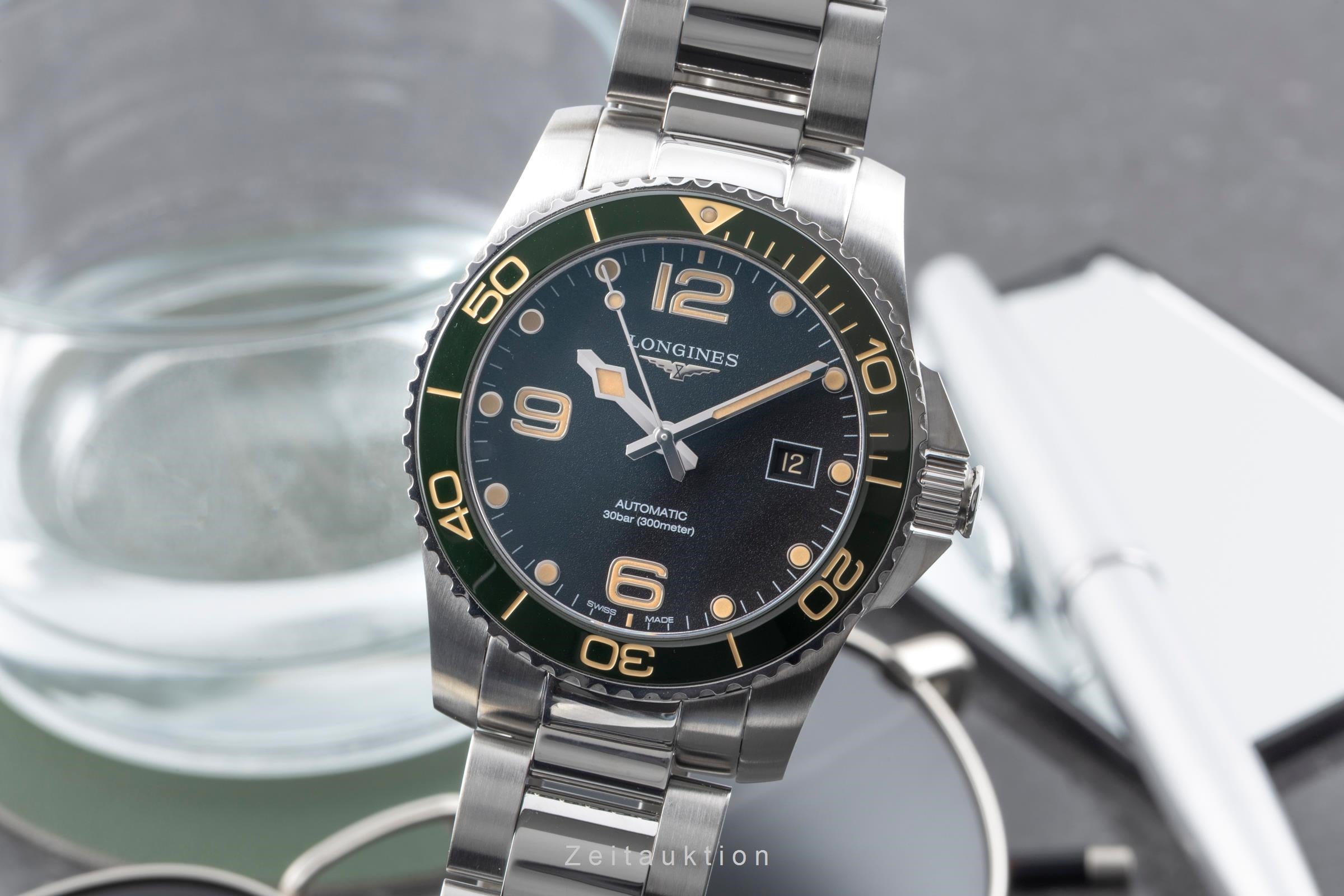 Longines Hydro Conquest steel automatic men's watch L3.781.4.05.6 LP: 1950EUR  [2604755]