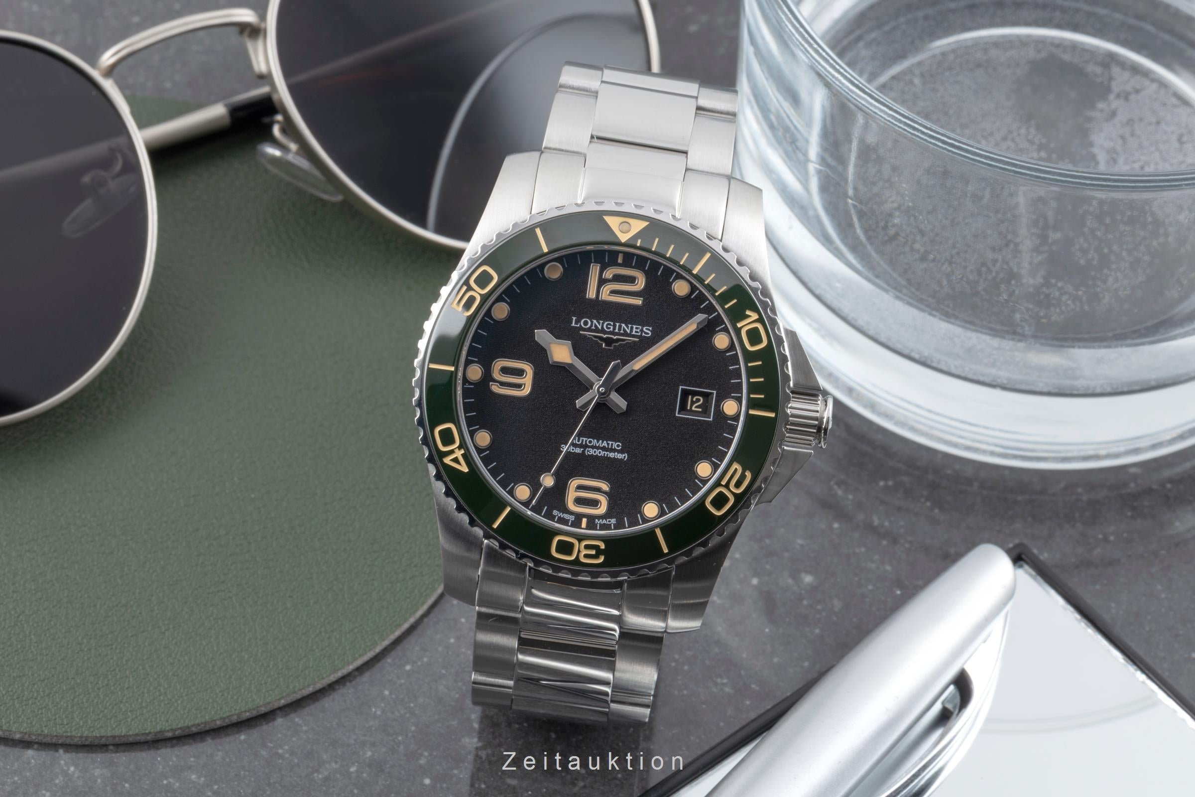 Longines Hydro Conquest steel automatic men's watch L3.781.4.05.6 LP: 1950EUR  [2604755]