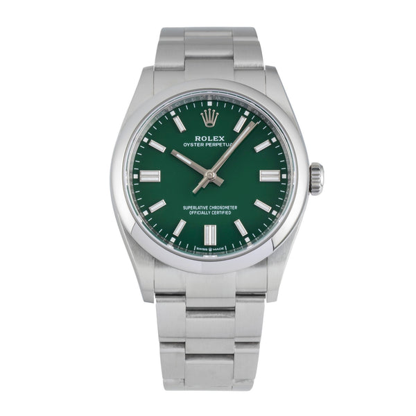 Rolex Oyster Perpetual 36 Green Dial Edelstahl Automatik Ref. 126000 B&P 2025 [2604756]