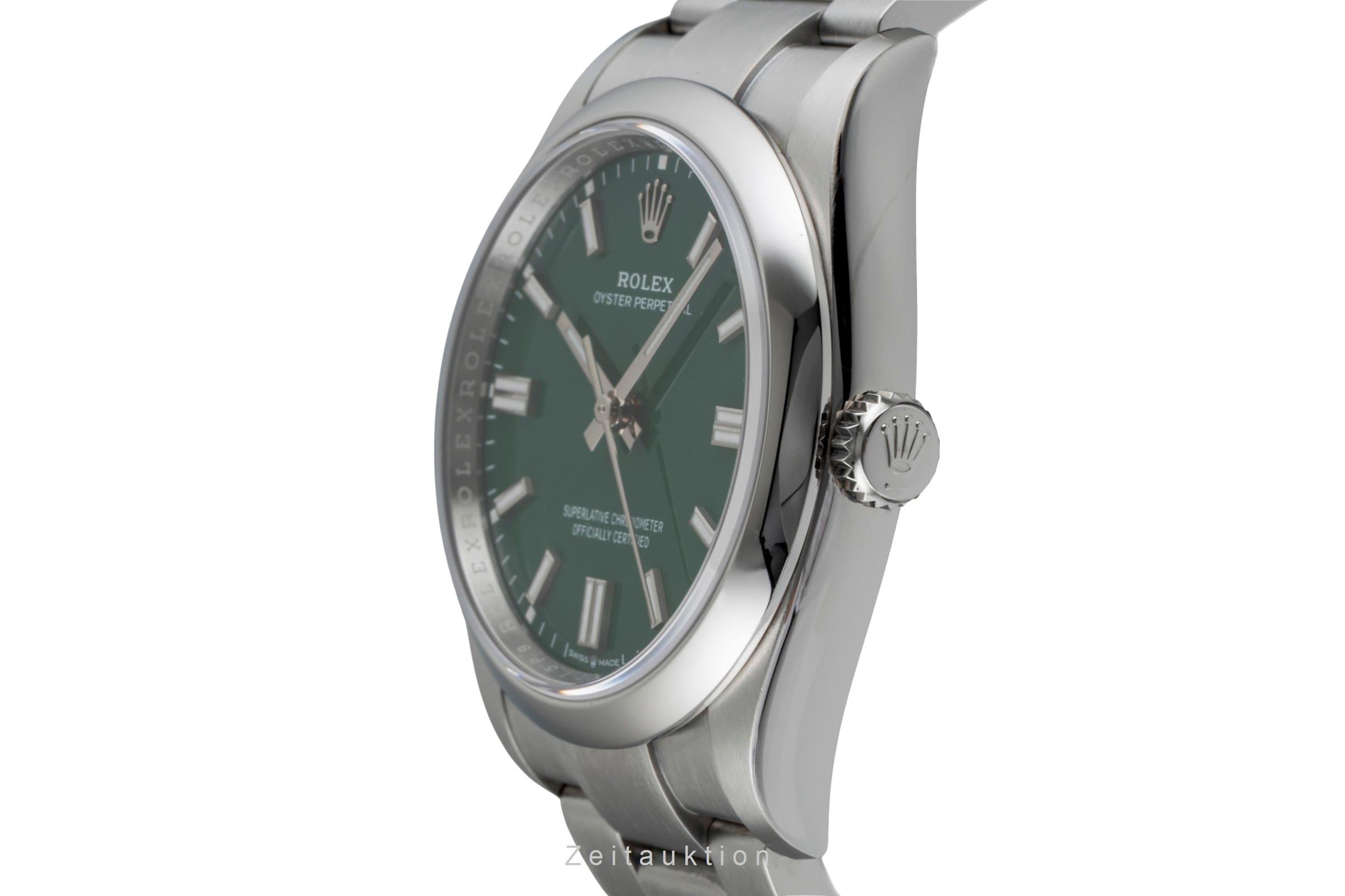 Rolex Oyster Perpetual 36 Green Dial Edelstahl Automatik Ref. 126000 B&P 2025 [2604756]