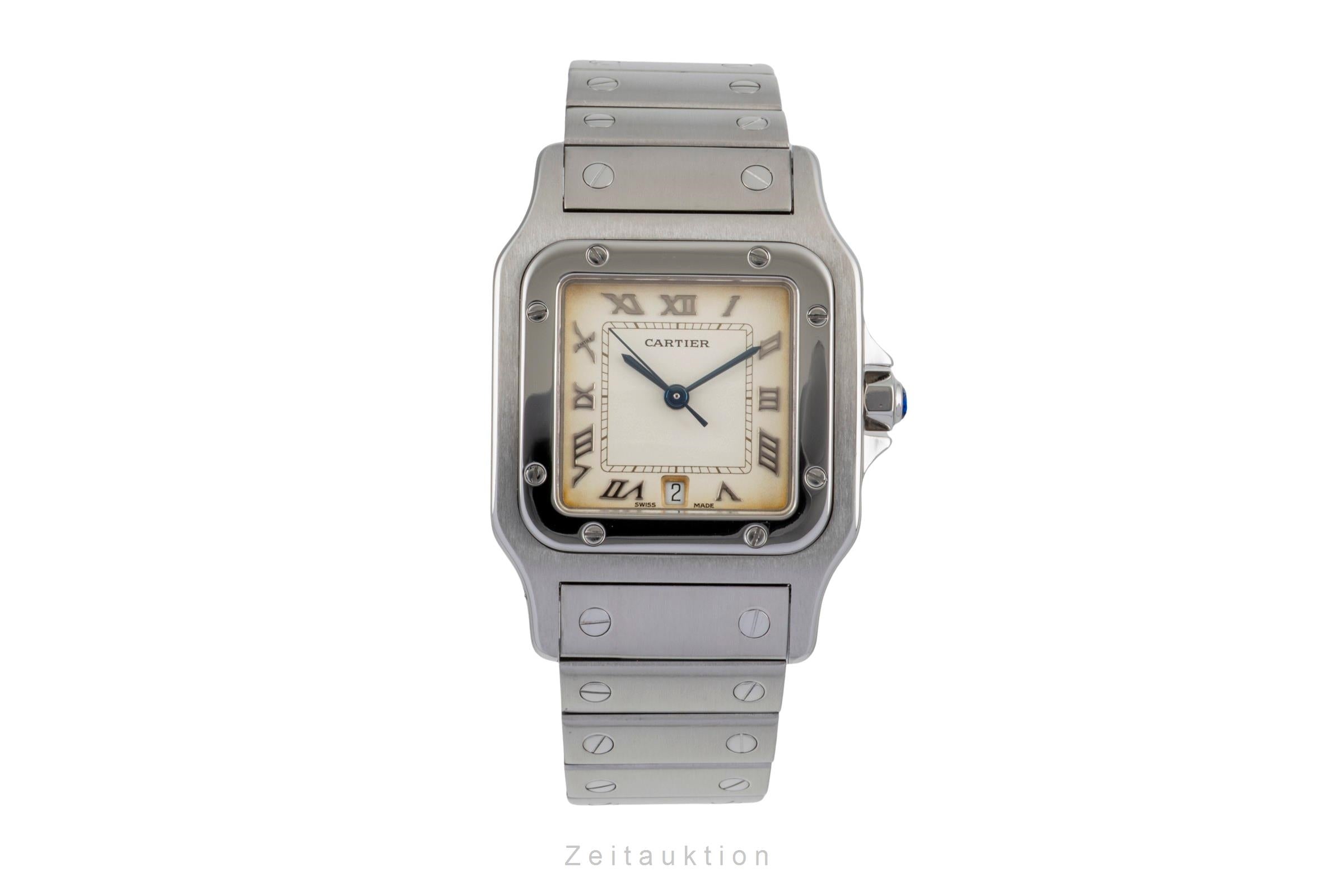 Cartier Santos steel quartz men's watch W20025D6  [2604757]