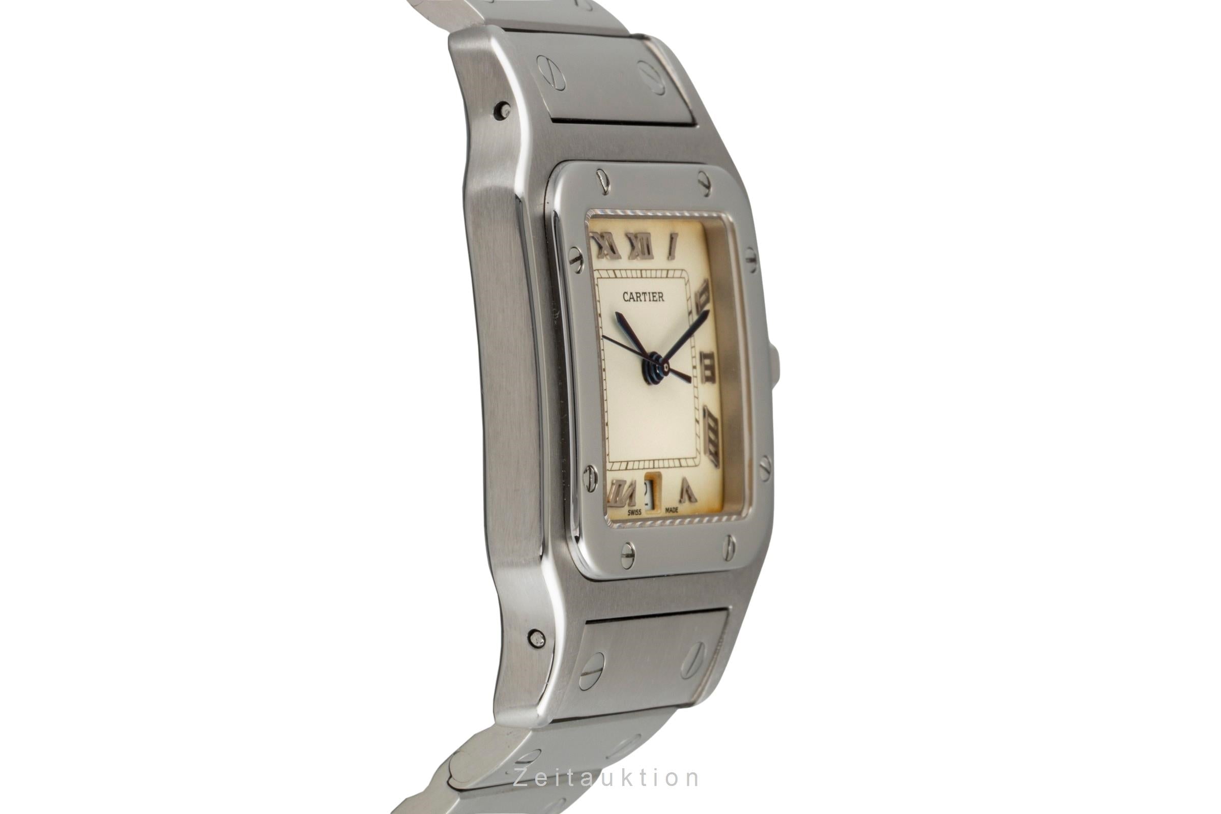 Cartier Santos steel quartz men's watch W20025D6  [2604757]