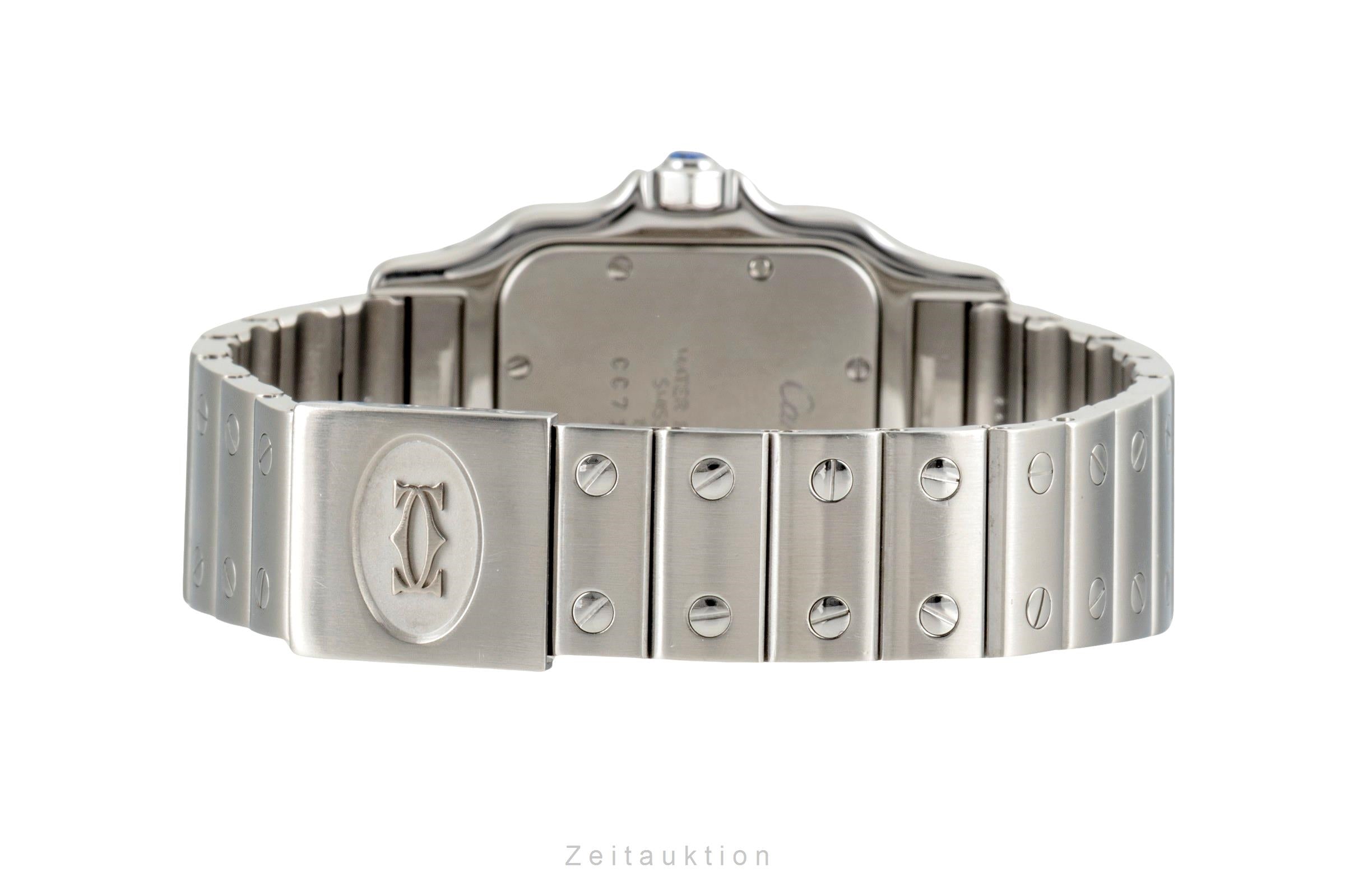 Cartier Santos steel quartz men's watch W20025D6  [2604757]