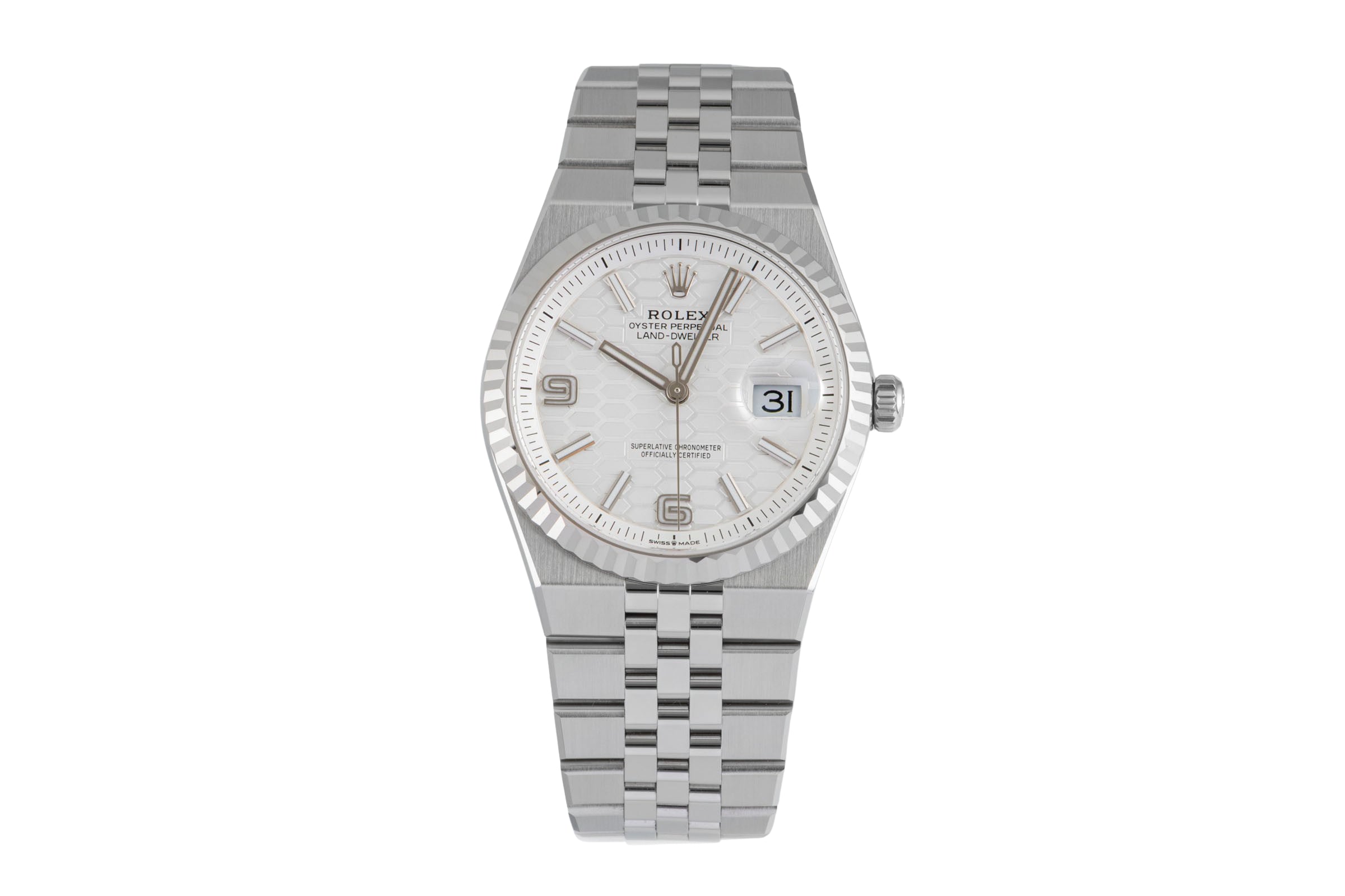 Rolex Land-Dweller steel / white gold automatic men's watch 127234  [2604760]