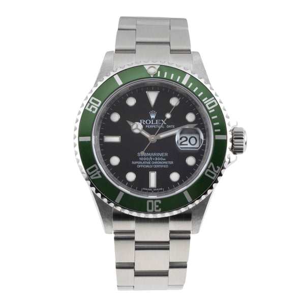 Rolex Submariner acciaio automatismo orologio da uomo 16610LV  [2604762]