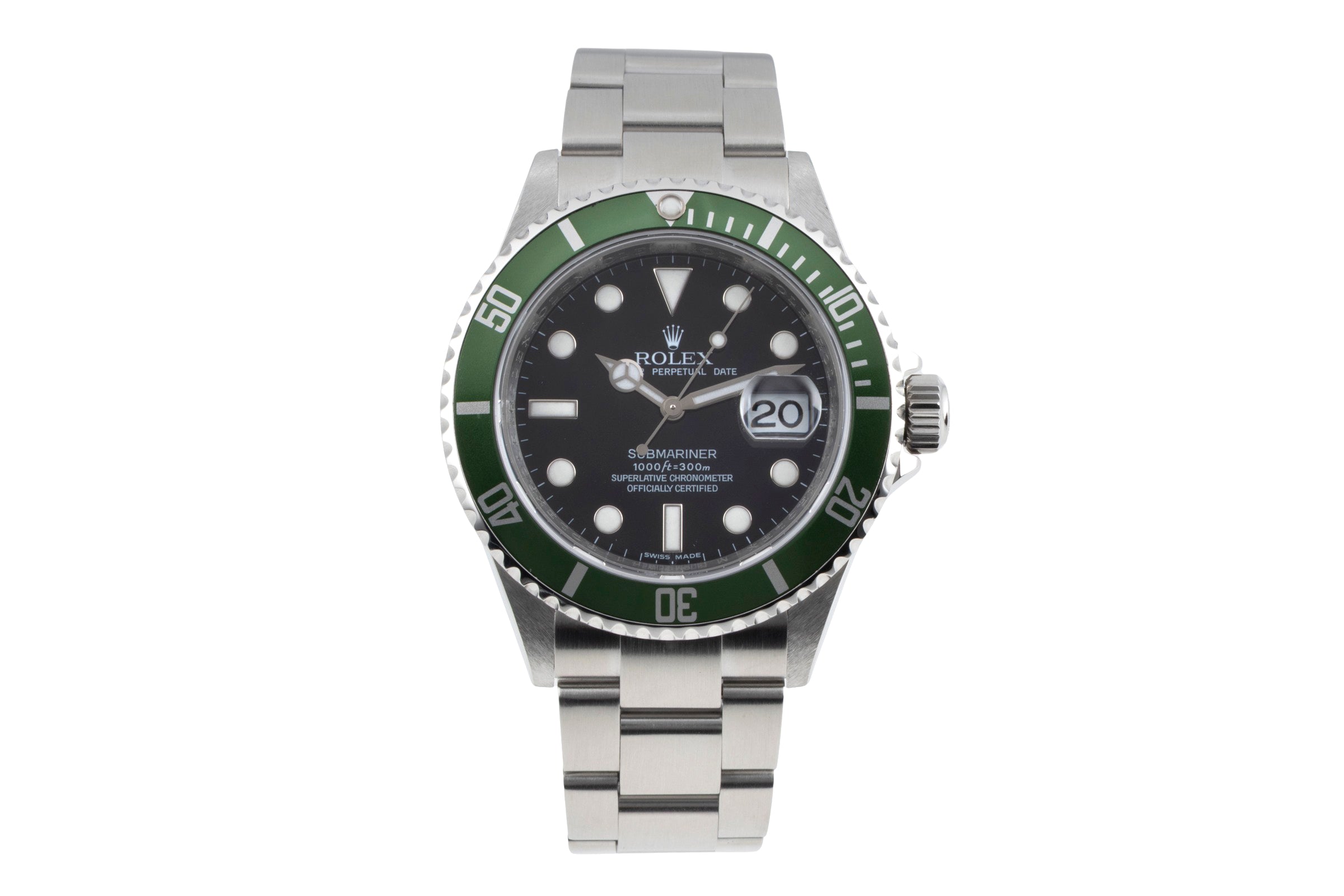 Rolex Submariner Date Kermit Swiss Made Dial Automatik Herrenuhr Ref. 16610LV [2604762]