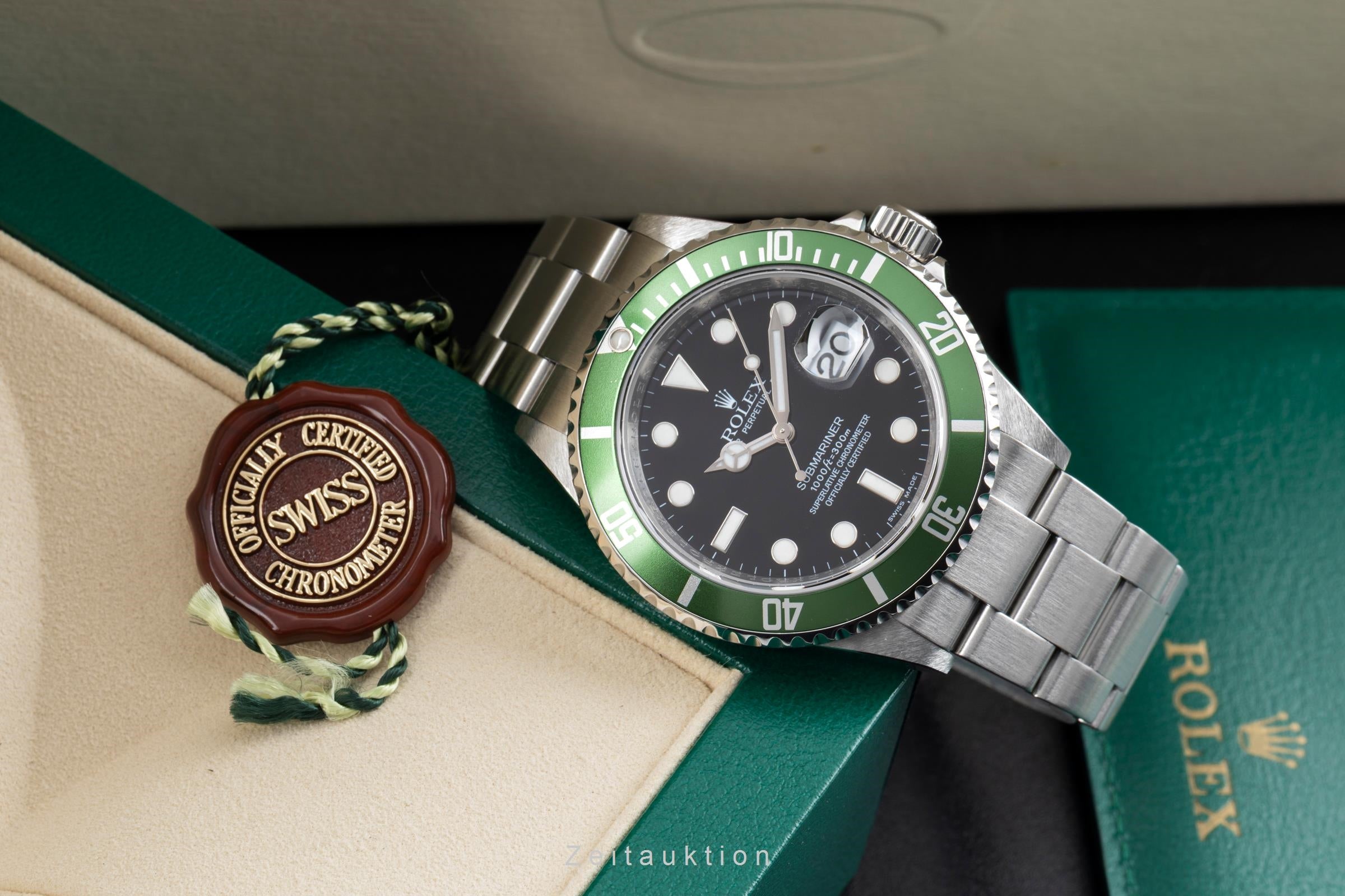 Rolex Submariner acciaio automatismo orologio da uomo 16610LV  [2604762]