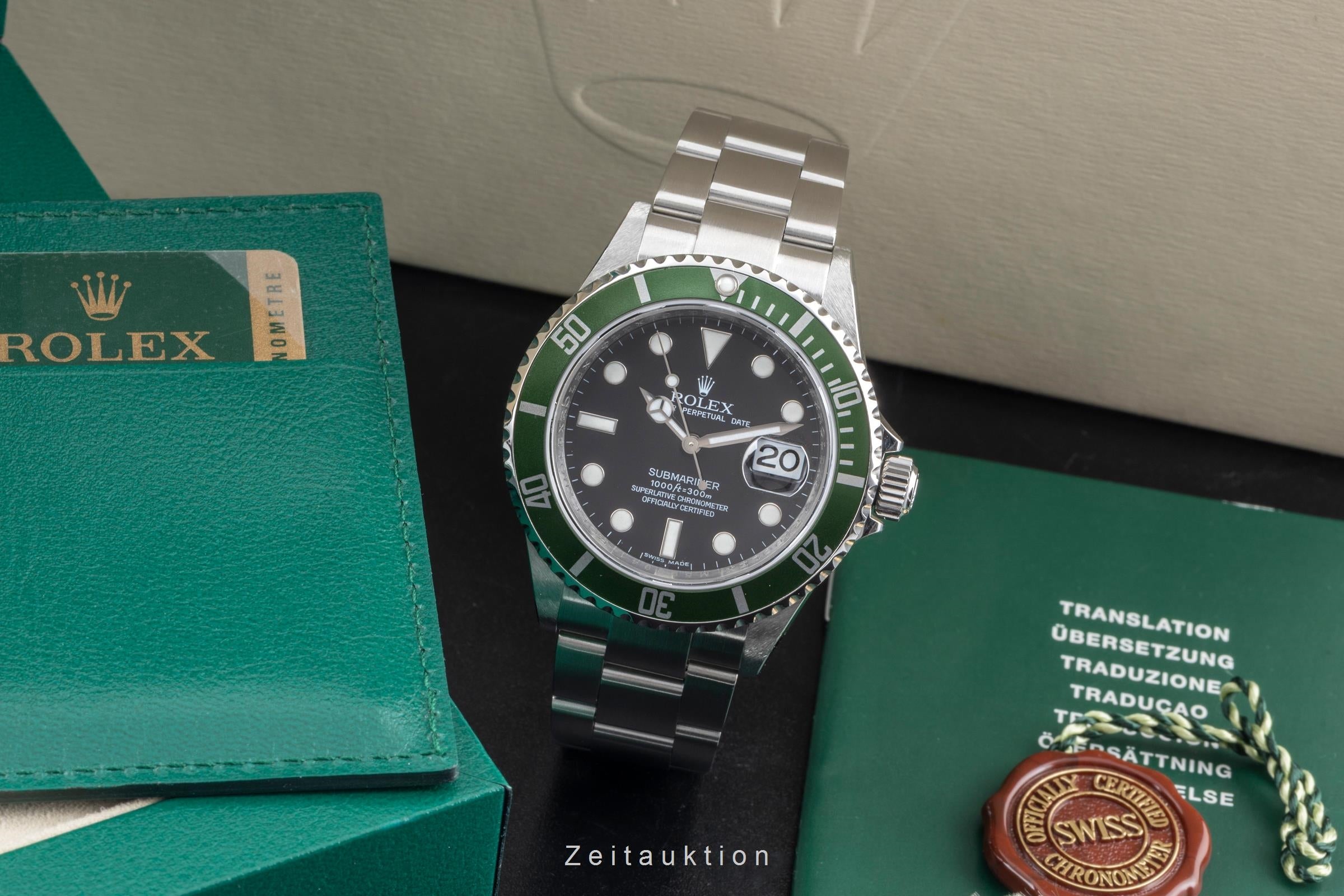 Rolex Submariner acciaio automatismo orologio da uomo 16610LV  [2604762]