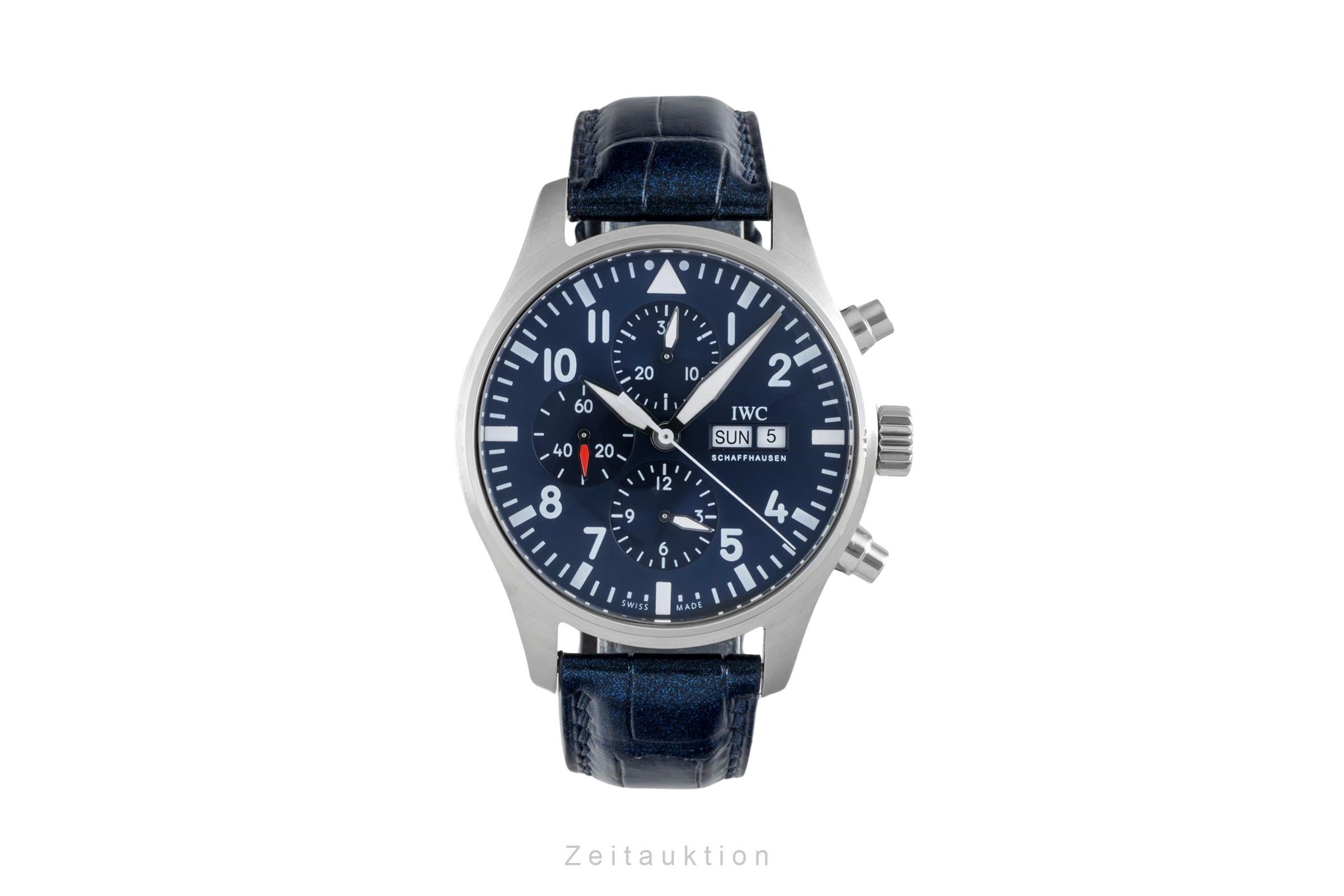 IWC Fliegerchronograph chronographe acier automatique montre pour hommes IW377714  [2604776]