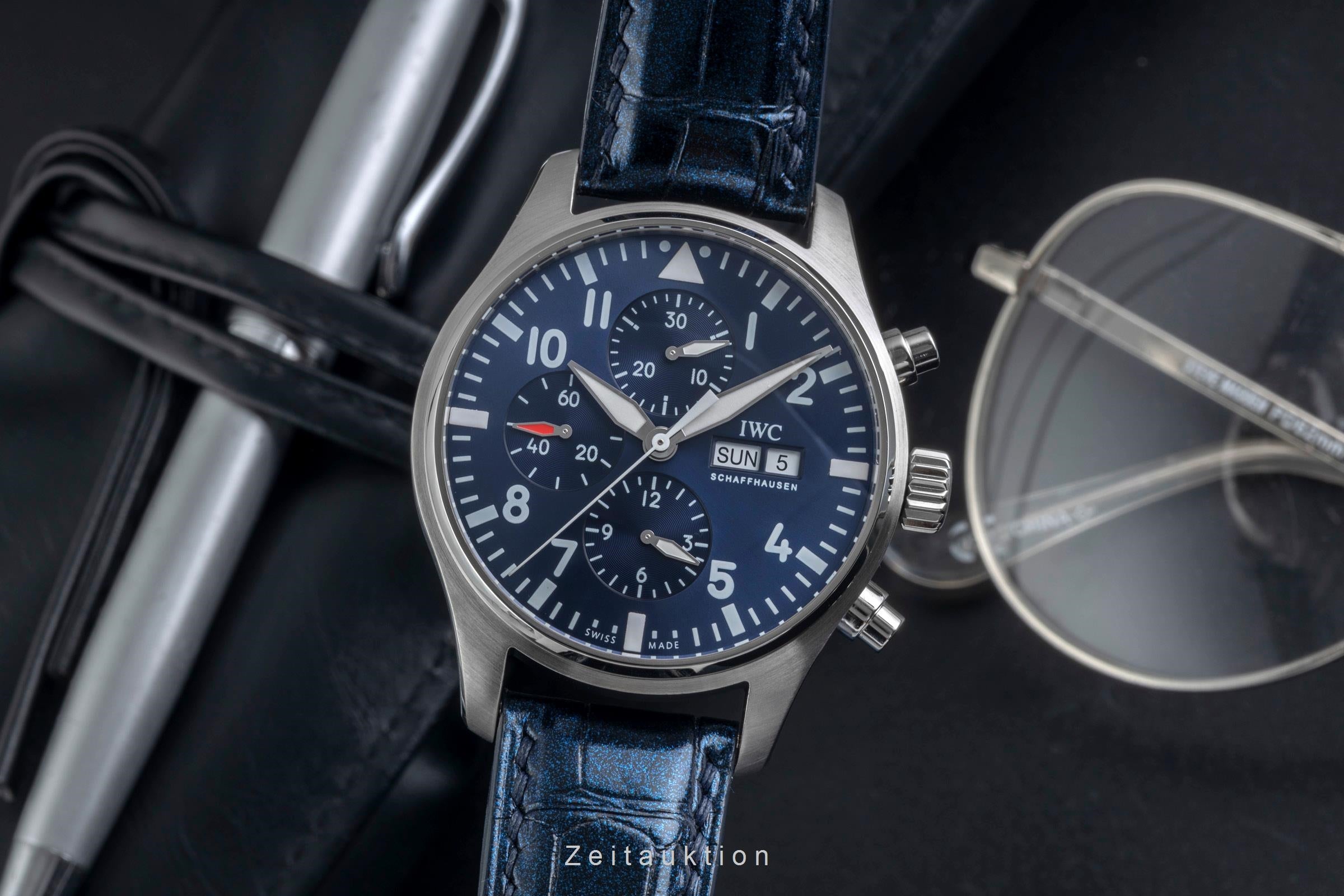 IWC Fliegerchronograph chronographe acier automatique montre pour hommes IW377714  [2604776]