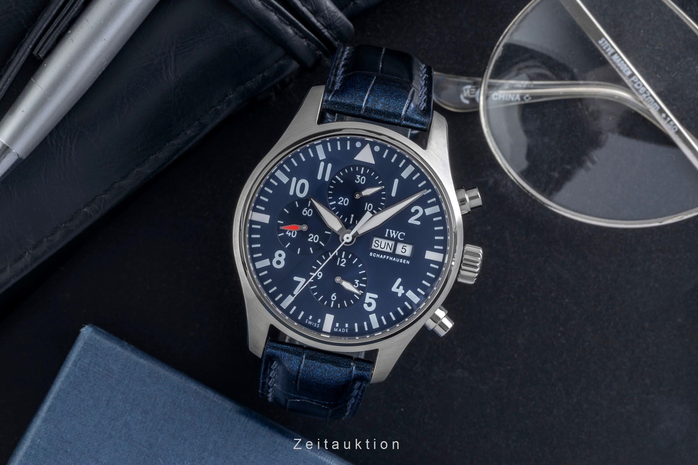 IWC Fliegerchronograph chronographe acier automatique montre pour hommes IW377714  [2604776]