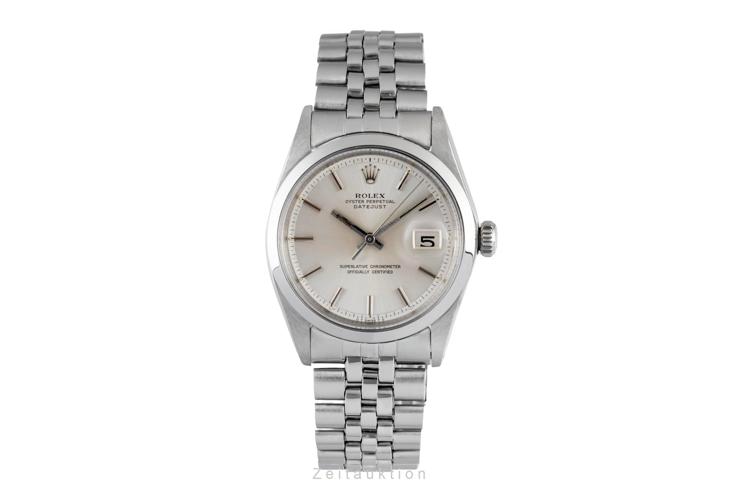 Rolex Datejust acciaio automatismo orologio da uomo 1600 Vintage  [2604777]