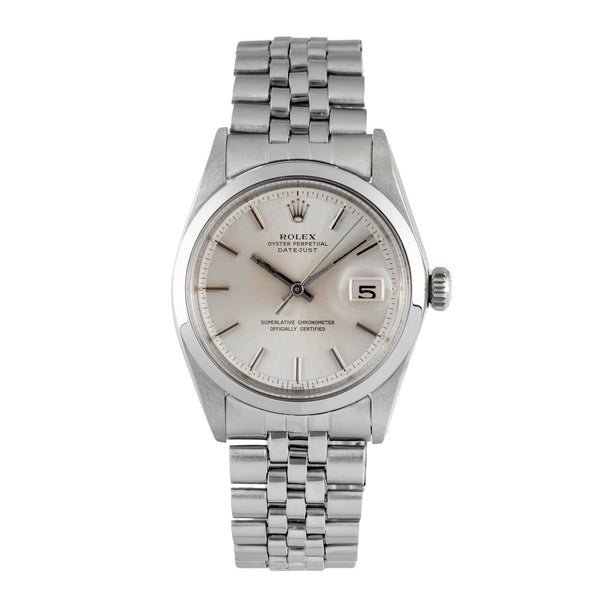 Rolex Datejust acciaio automatismo orologio da uomo 1600 Vintage  [2604777]