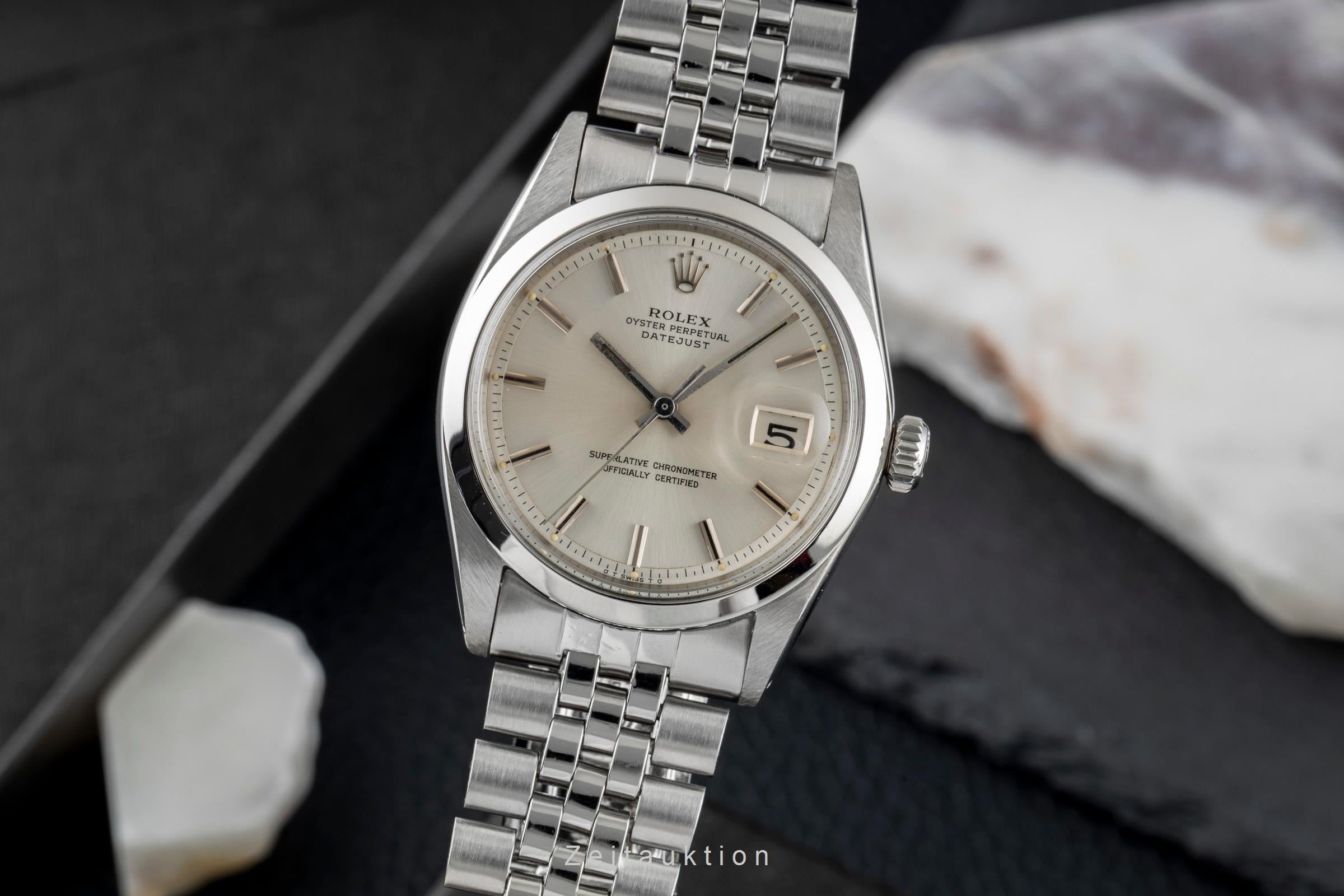 Rolex Datejust acciaio automatismo orologio da uomo 1600 Vintage  [2604777]