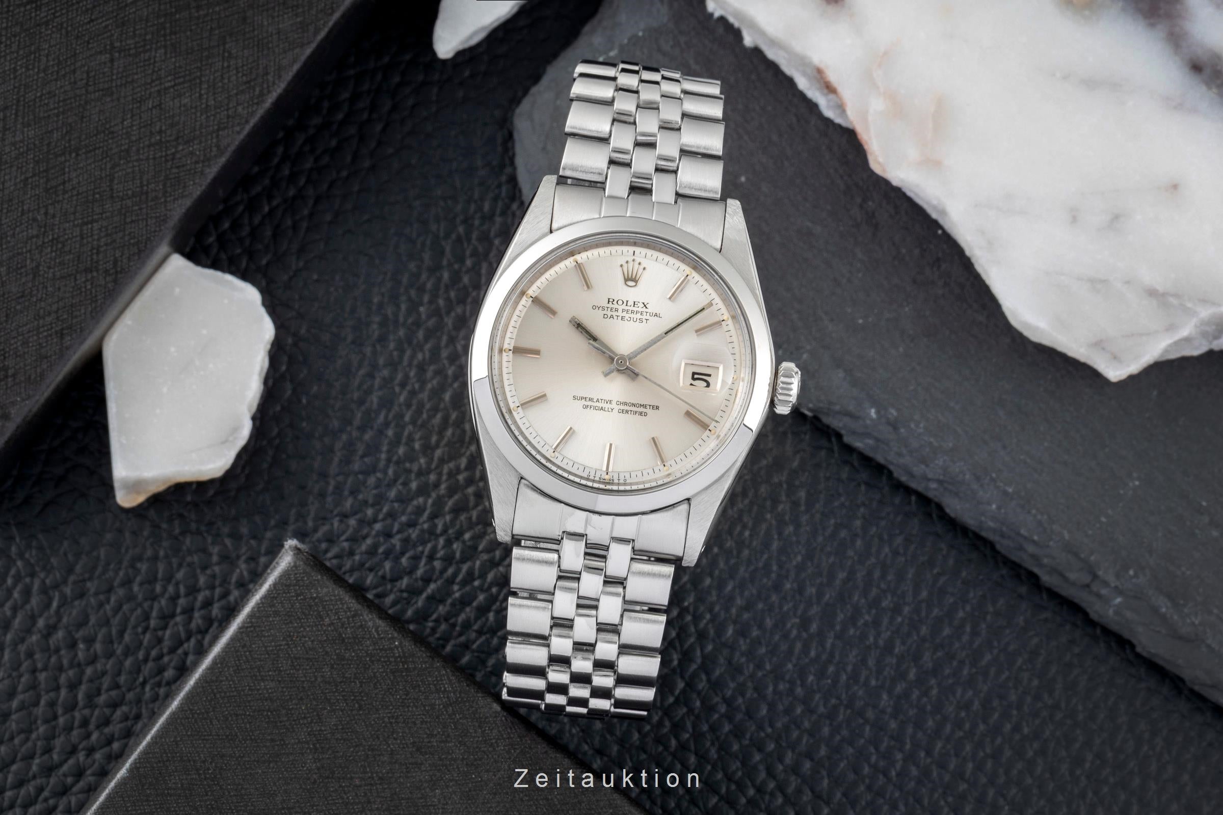 Rolex Datejust acciaio automatismo orologio da uomo 1600 Vintage  [2604777]