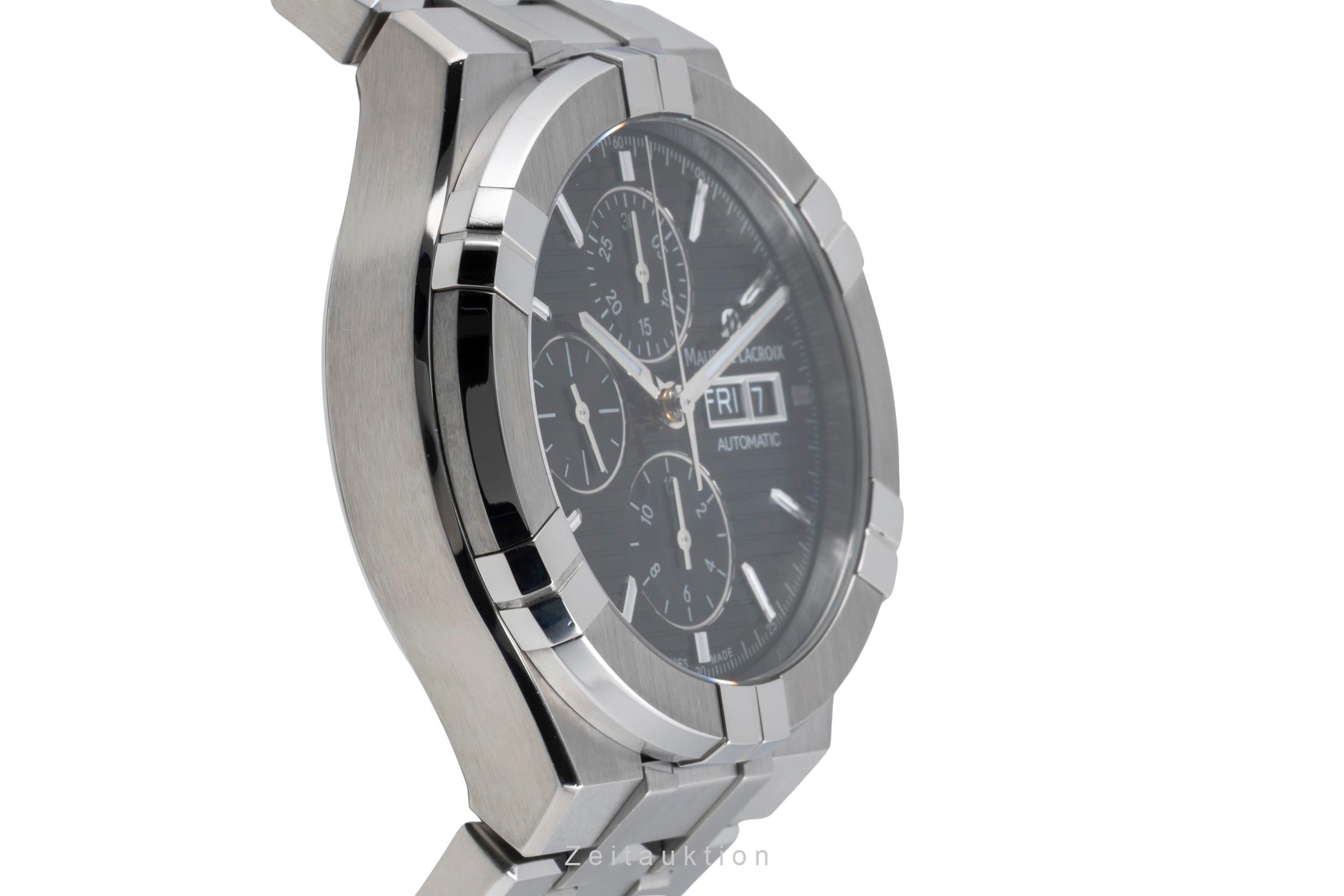 Maurice Lacroix Aikon cronógrafo acero automático reloj para caballeros AI6038-SS002-330-1 LP: 3400EUR  [2604785]