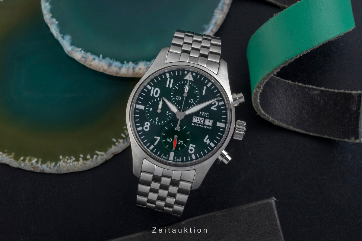 IWC Fliegerchronograph cronografo acciaio automatismo orologio da uomo IW388104  [2604793]