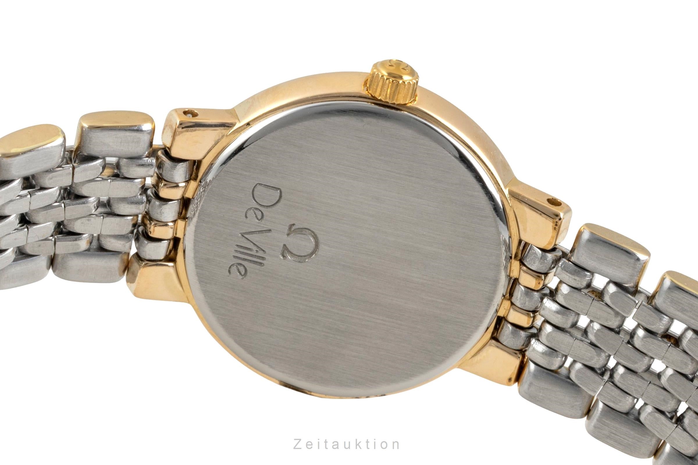 Omega De Ville acier / doré quartz montre pour femmes 795.0897.2 Vintage  [2604801]