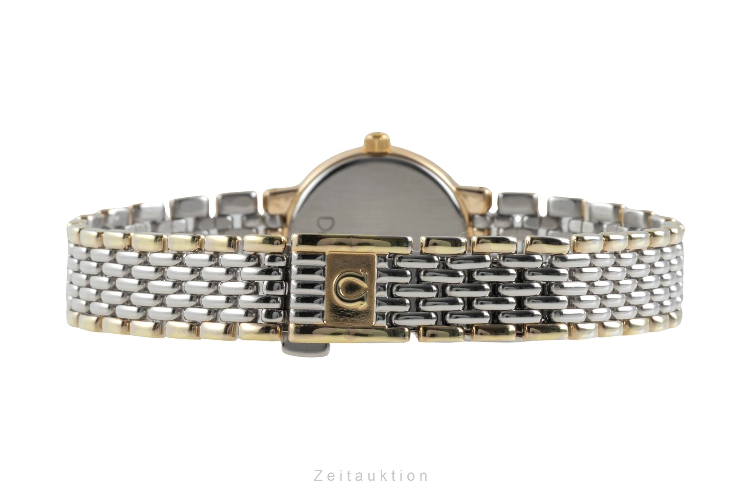 Omega De Ville acier / doré quartz montre pour femmes 795.0897.2 Vintage  [2604801]