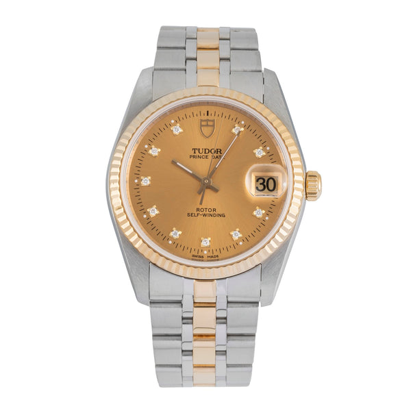 Tudor Prince Date acero automático reloj para caballeros 74033  [2604803]