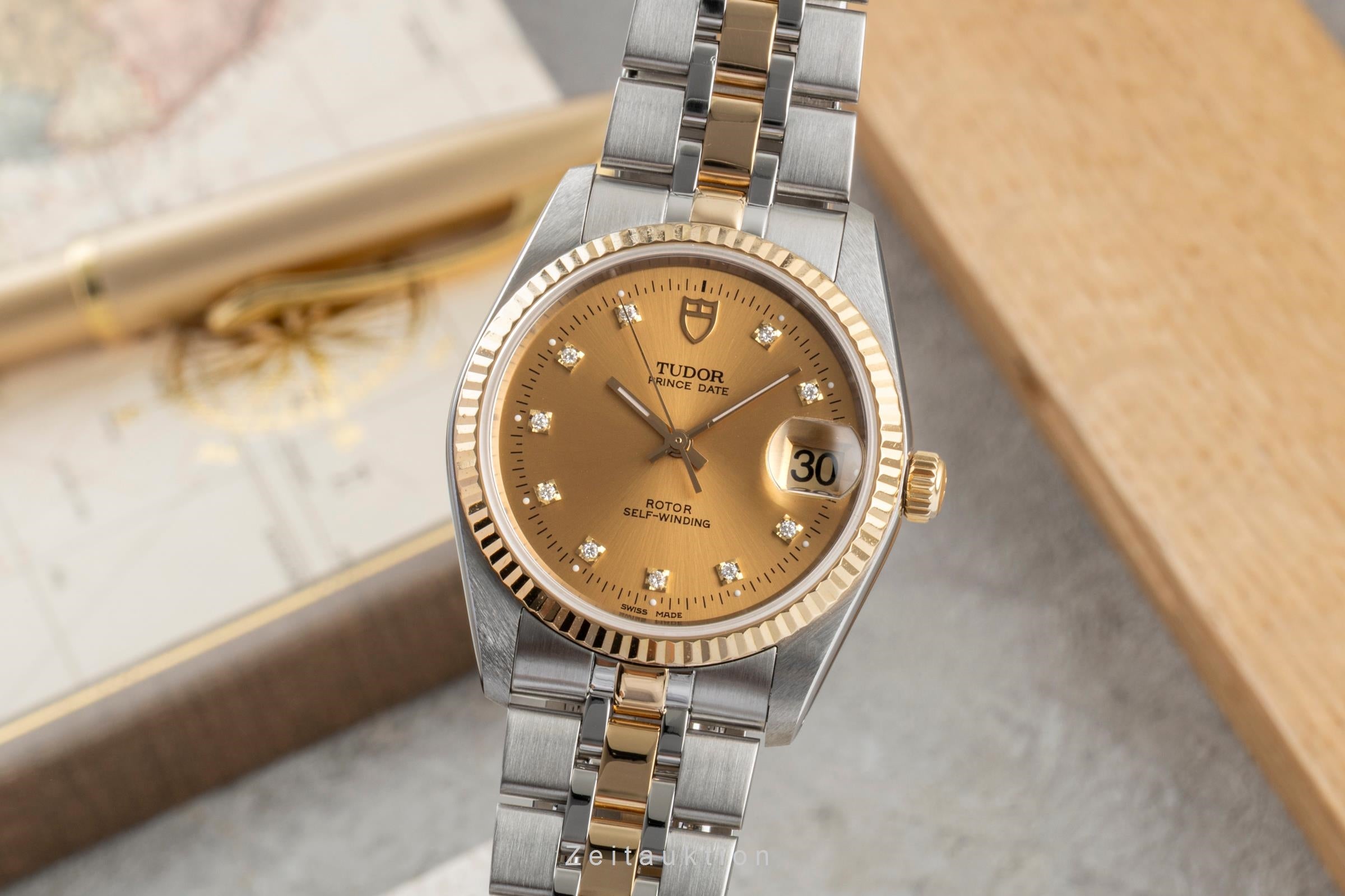 Tudor Prince Date acero automático reloj para caballeros 74033  [2604803]