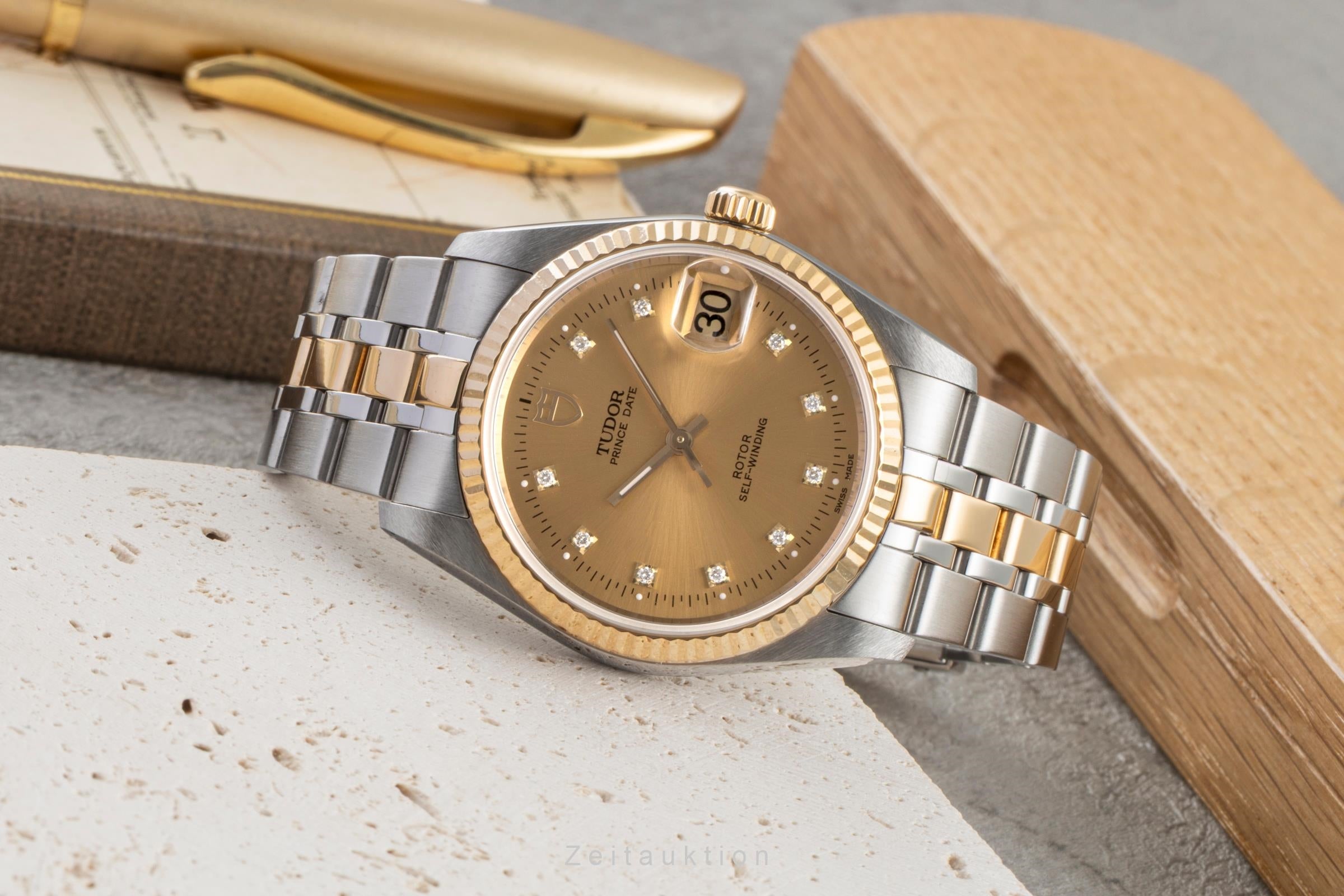 Tudor Prince Date acero automático reloj para caballeros 74033  [2604803]