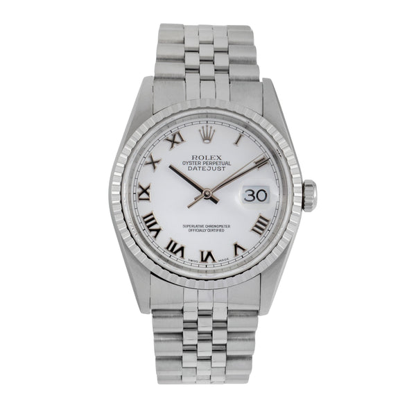 Rolex Datejust acciaio automatismo orologio da uomo 16220  [2604804]