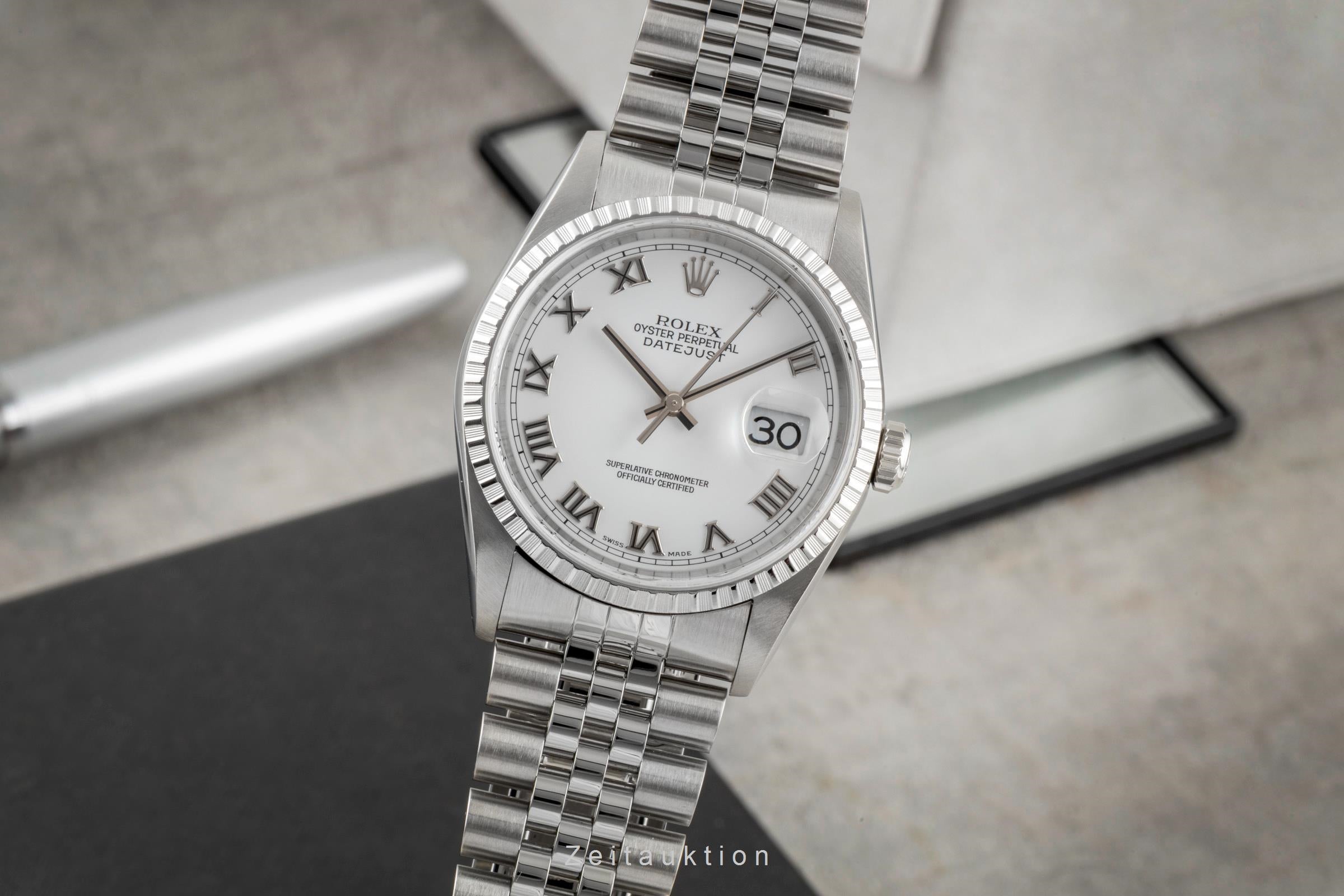 Rolex Datejust acciaio automatismo orologio da uomo 16220  [2604804]