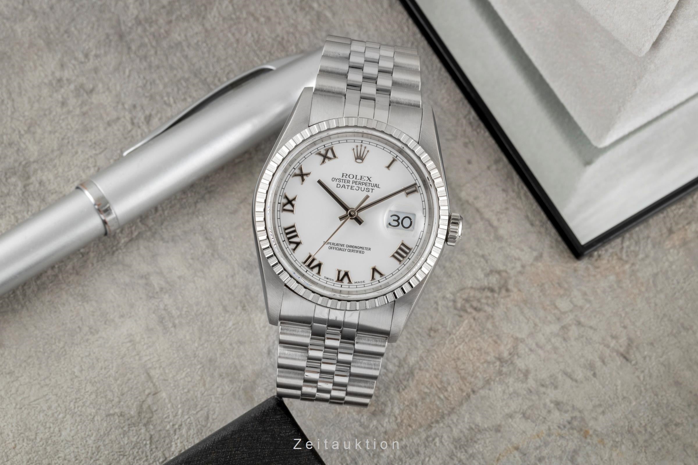 Rolex Datejust acciaio automatismo orologio da uomo 16220  [2604804]