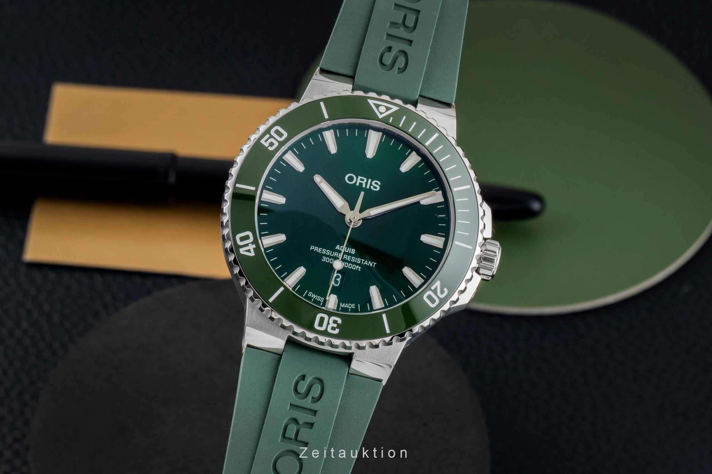Oris Aquis Date steel automatic men's watch 01 733 7789 4157-07 4 23 37FC  [2604816]