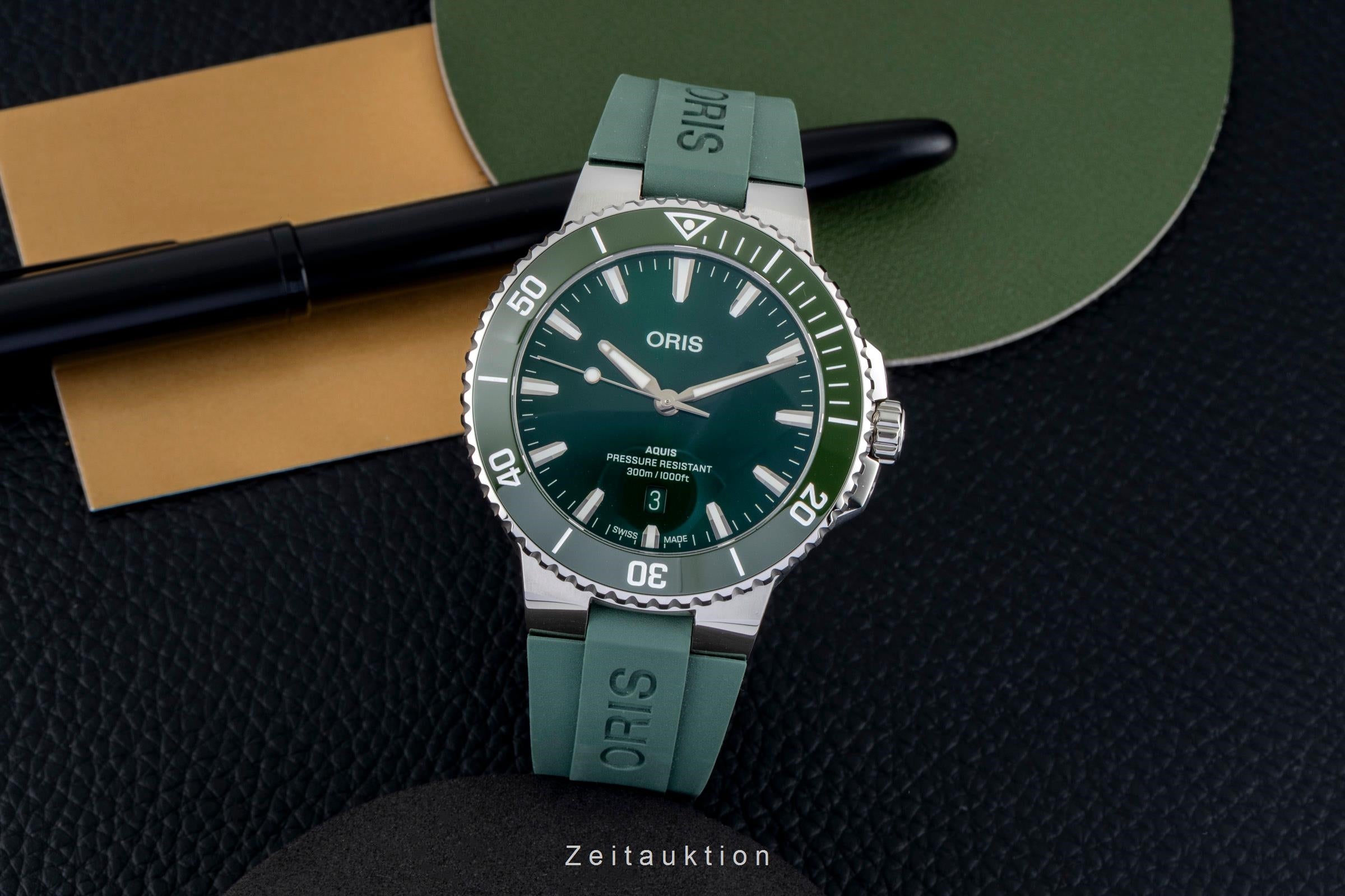 Oris Aquis Date steel automatic men's watch 01 733 7789 4157-07 4 23 37FC  [2604816]