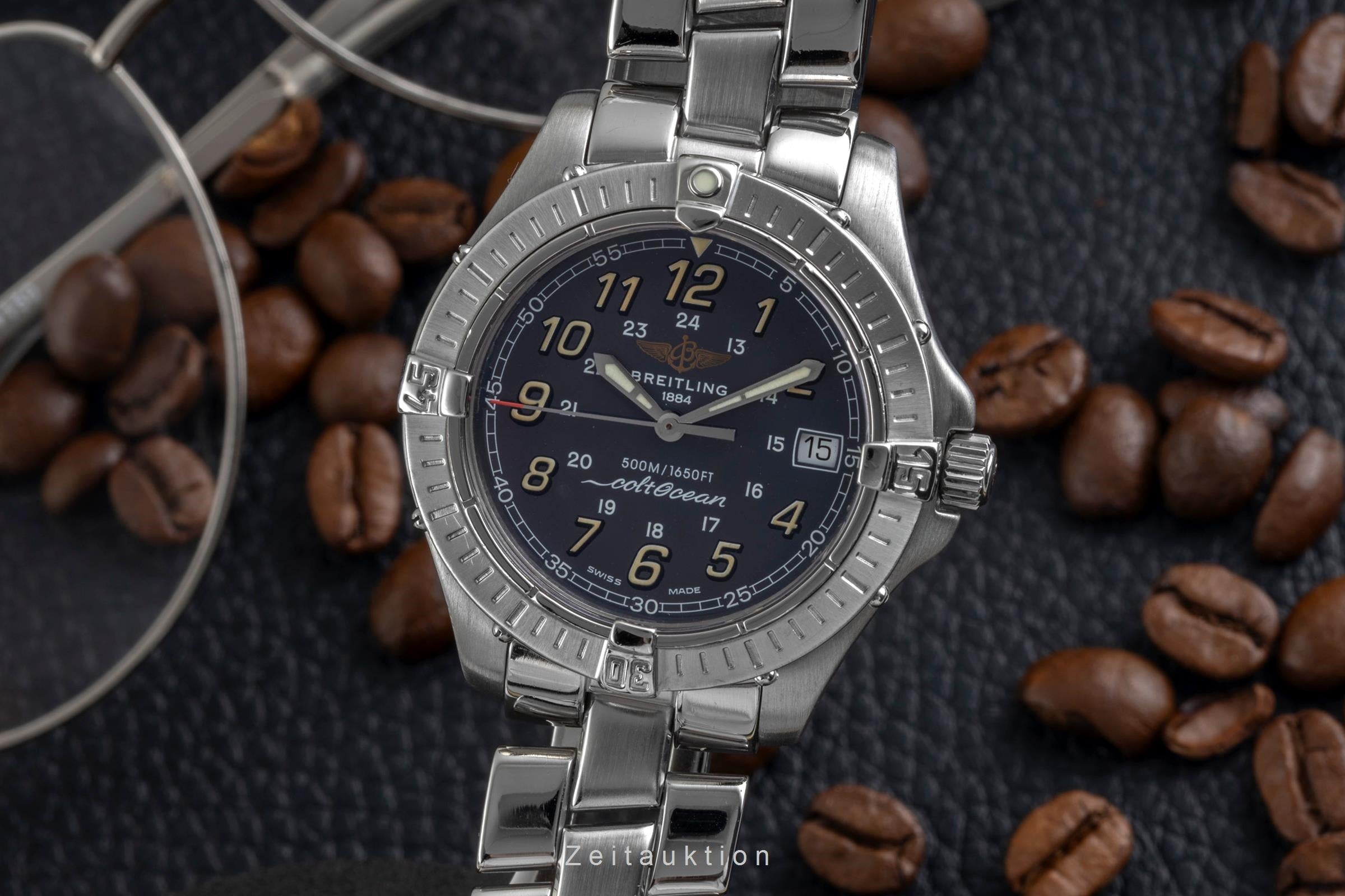 Breitling Colt acciaio quarzo orologio da uomo A64350  [2604817]