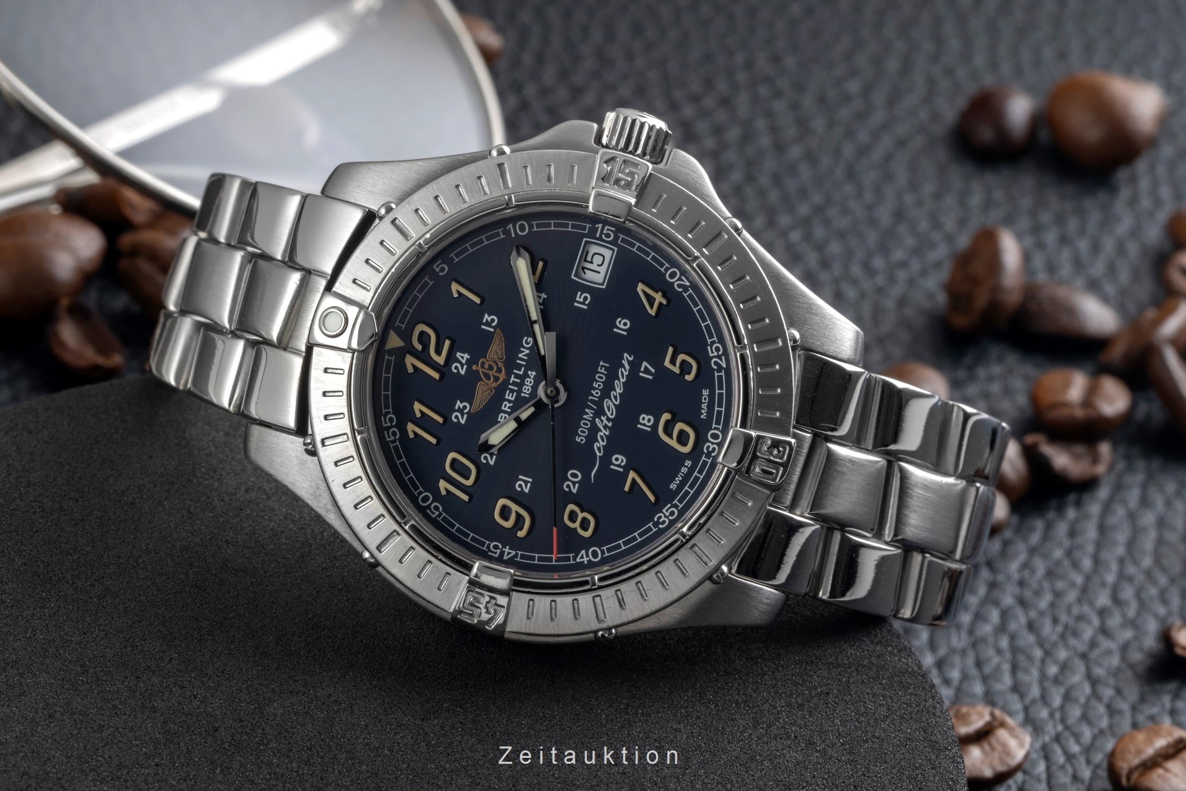 Breitling Colt acciaio quarzo orologio da uomo A64350  [2604817]