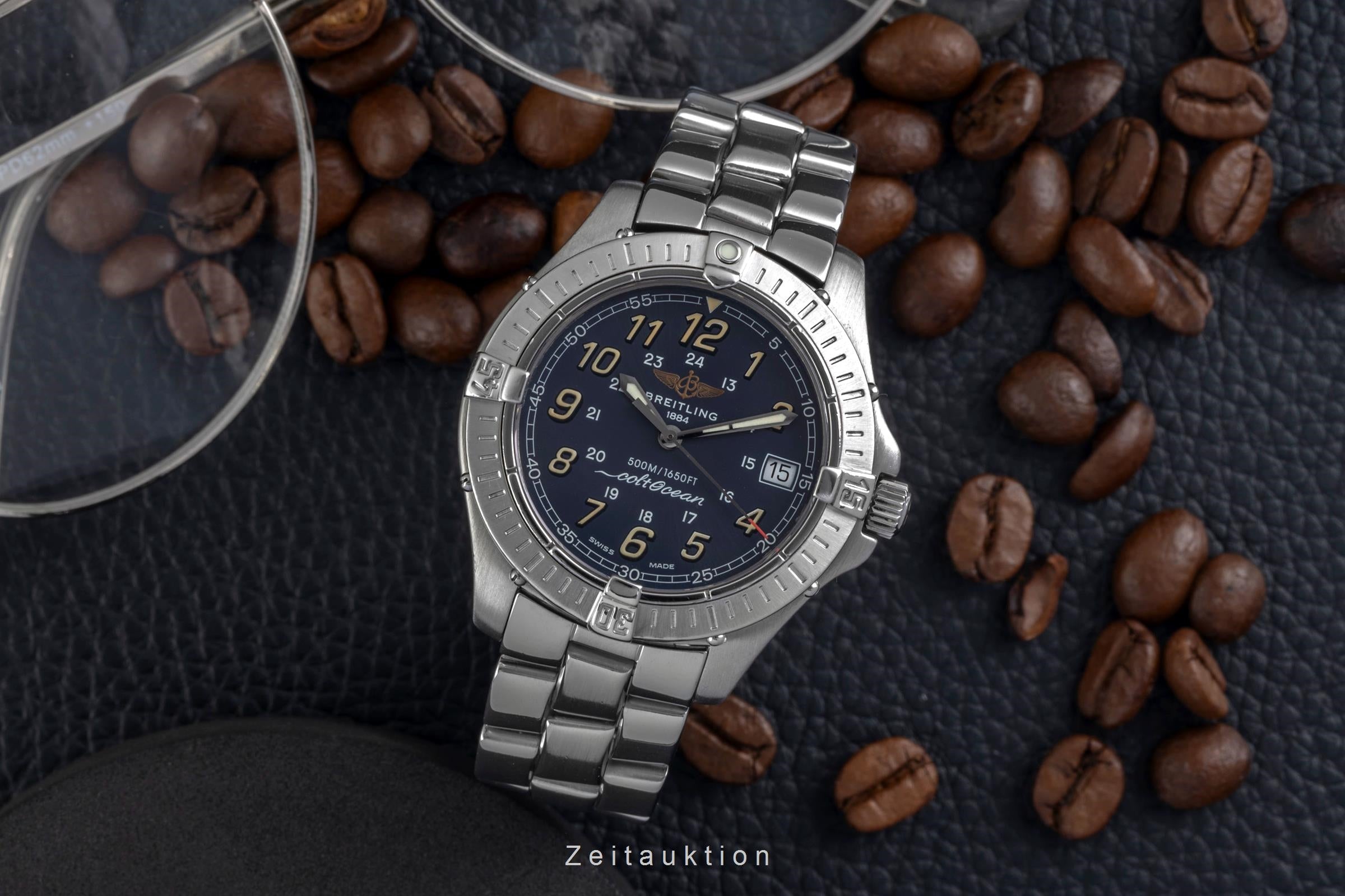 Breitling Colt acciaio quarzo orologio da uomo A64350  [2604817]