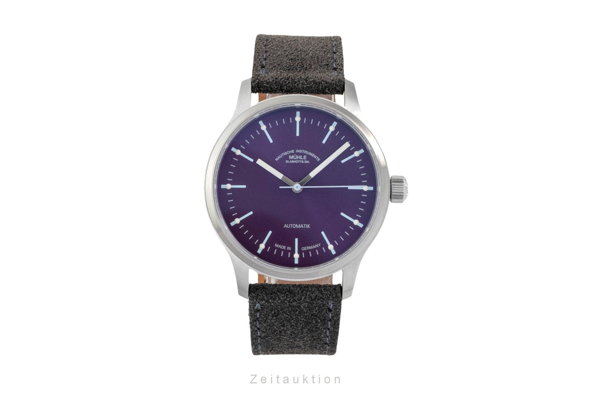 Mühle Panova Violett Stahl Automatik Herrenuhr Ref. M1-40-78-1-200 Papiere 2026 [2604819]