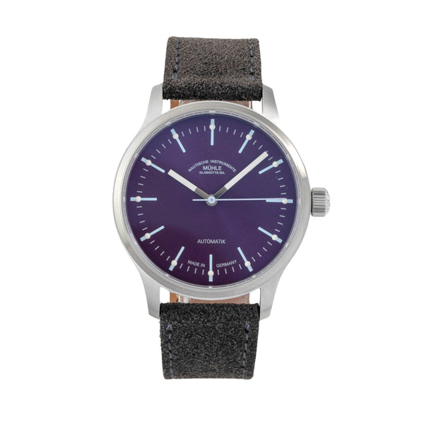 Mühle Panova Violett Stahl Automatik Herrenuhr Ref. M1-40-78-1-200 Papiere 2026 [2604819]