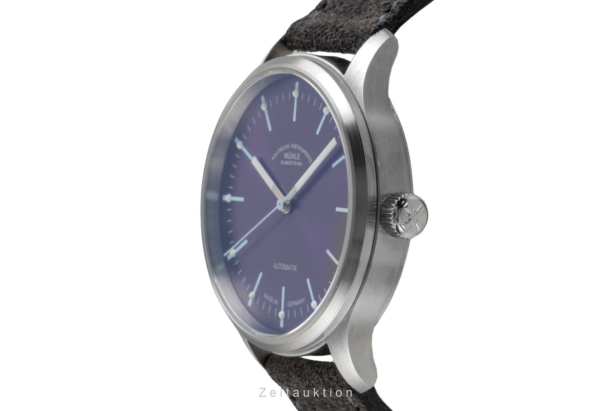 Mühle Panova Violett Stahl Automatik Herrenuhr Ref. M1-40-78-1-200 Papiere 2026 [2604819]