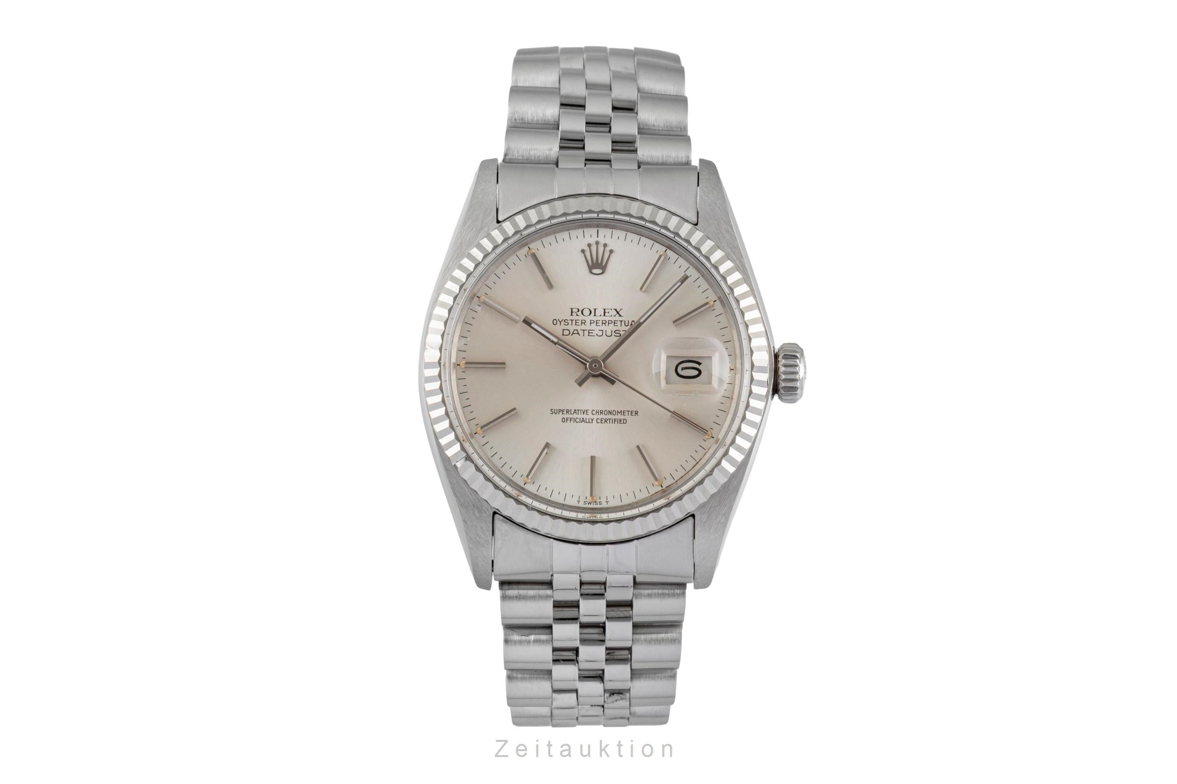 Rolex Datejust acero / oro blanco automático reloj para caballeros 16014 Vintage  [2604821]