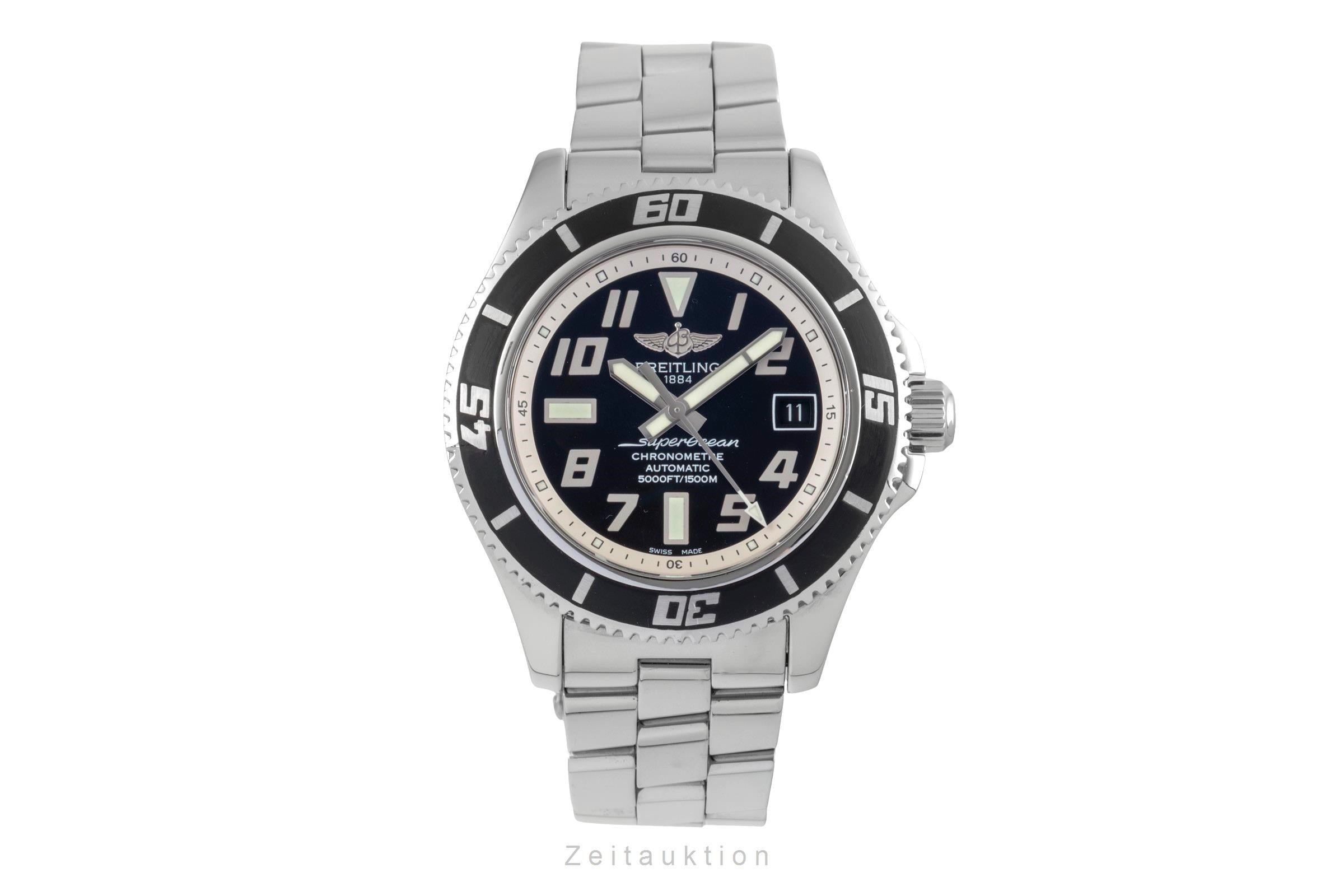 Breitling Superocean 42 Stahl Automatik Herrenuhr Ref. A17364 B&P 2014 [2604826]