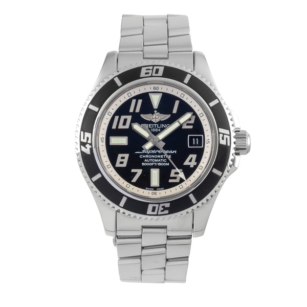 Breitling Superocean 42 Stahl Automatik Herrenuhr Ref. A17364 B&P 2014 [2604826]