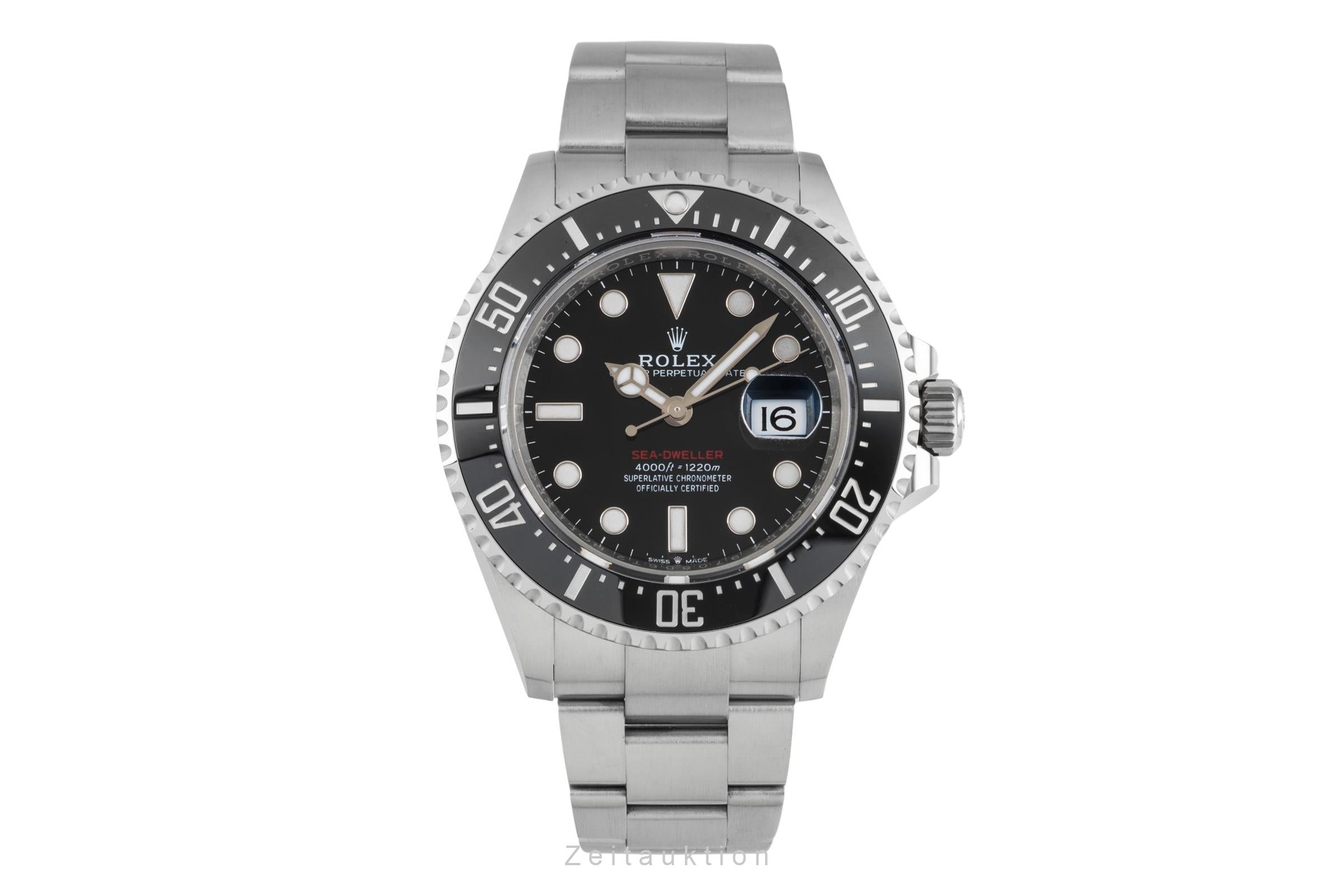 Rolex Sea-Dweller Single Red Stahl Herrenuhr Oyster Ref. 126600 B&P 2022 [2604830]