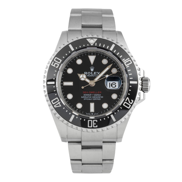 Rolex Sea-Dweller Single Red Stahl Herrenuhr Oyster Ref. 126600 B&P 2022 [2604830]