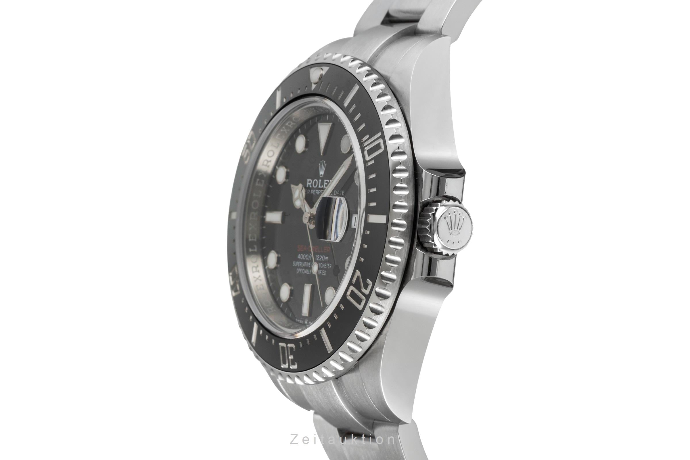 Rolex Sea-Dweller Single Red Stahl Herrenuhr Oyster Ref. 126600 B&P 2022 [2604830]