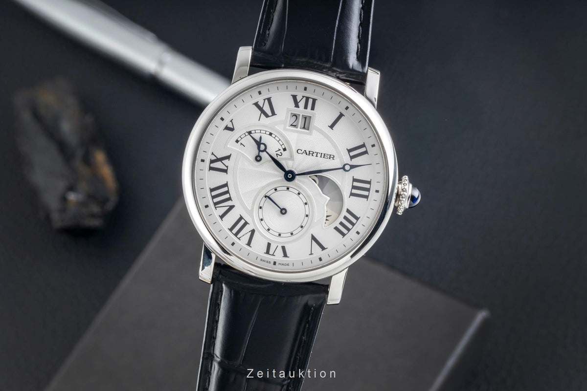 Cartier Rotonde de Cartier Grossdatum Retrograde 2. Zeitzone W1556368 Papiere [2604837]