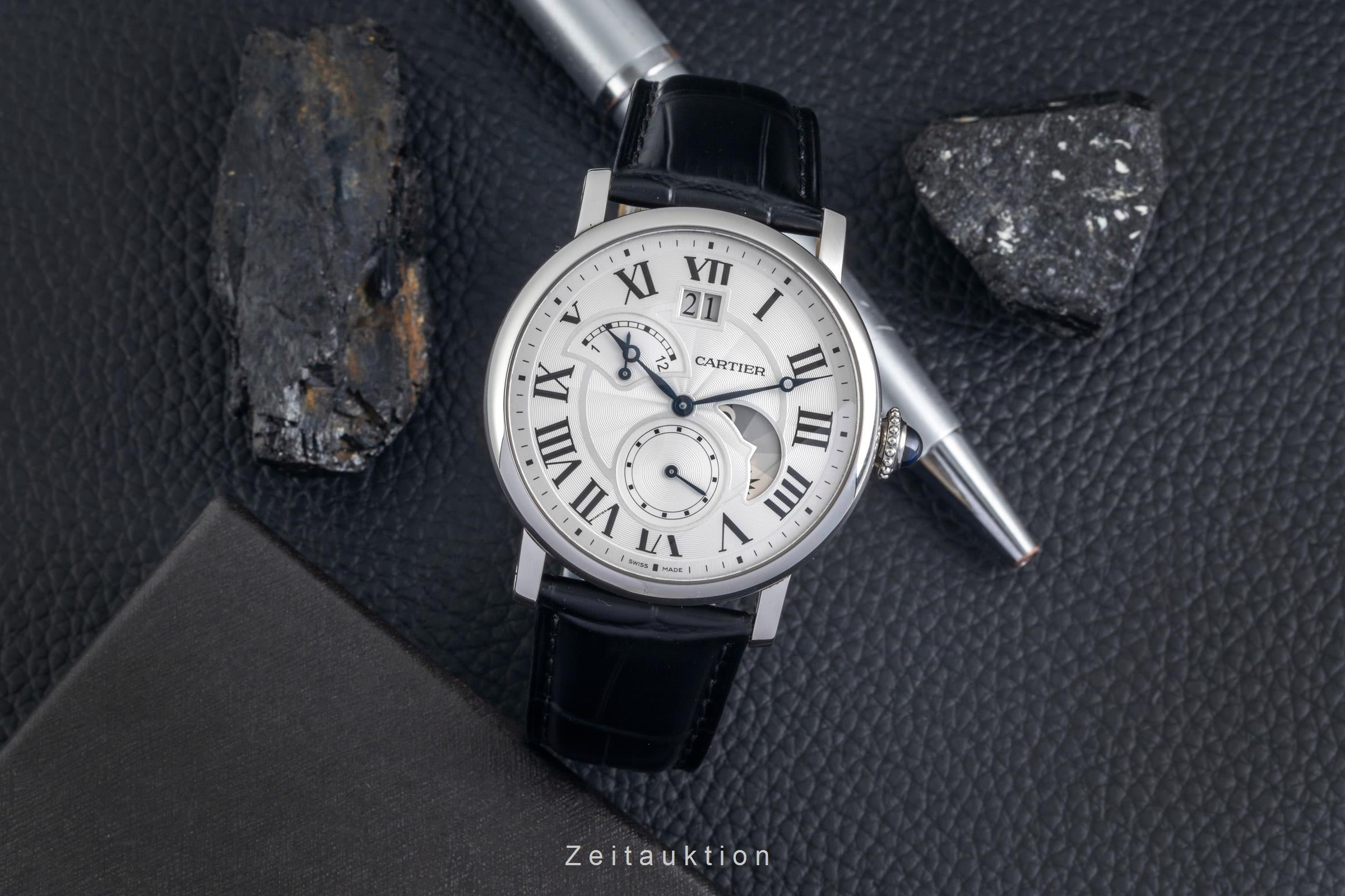 Cartier Rotonde de Cartier Grossdatum Retrograde 2. Zeitzone W1556368 Papiere [2604837]