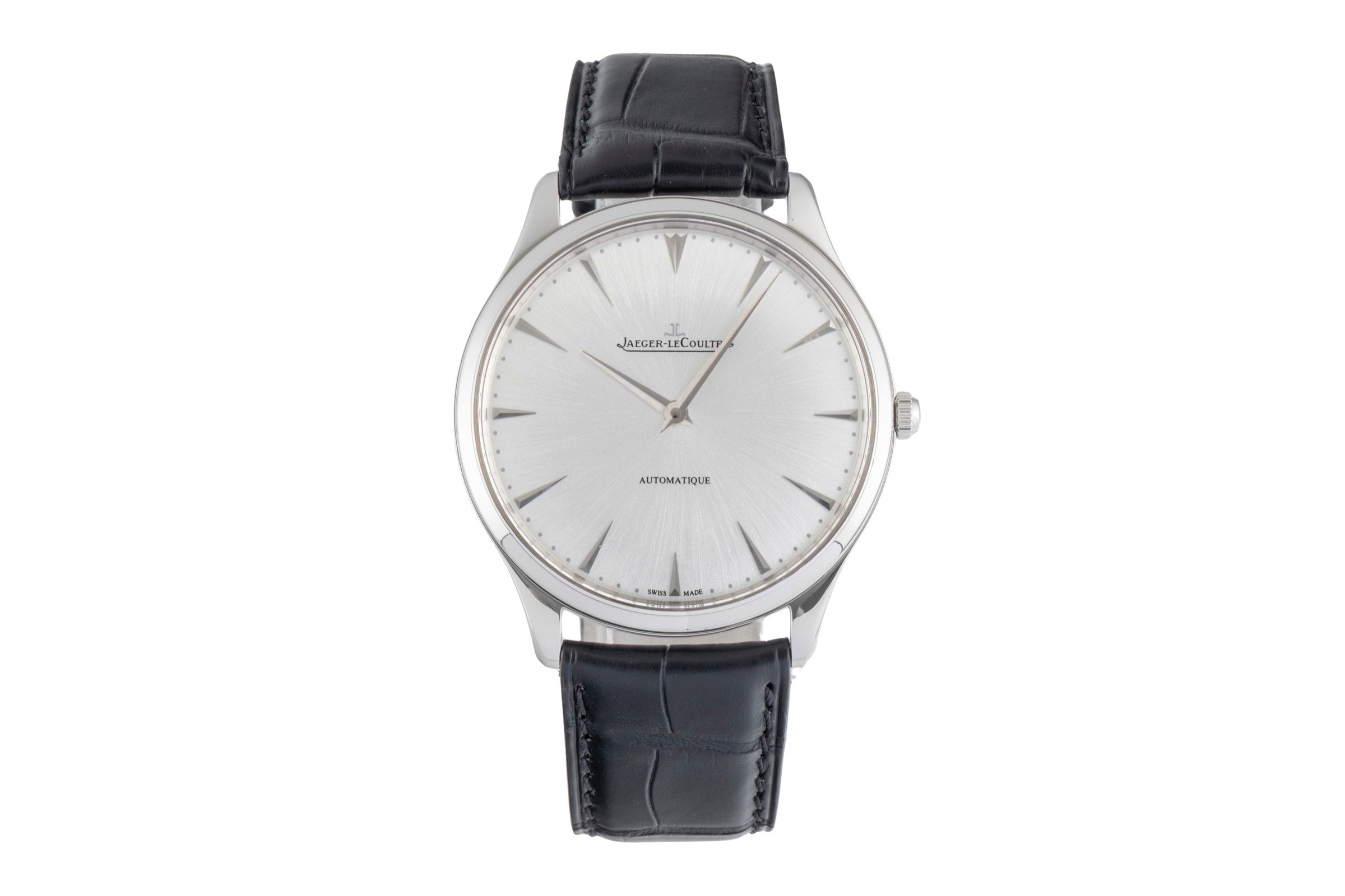 Jaeger LeCoultre Master Ultra Thin acier automatique montre pour hommes Q1338421 170.8.37  [2604838]