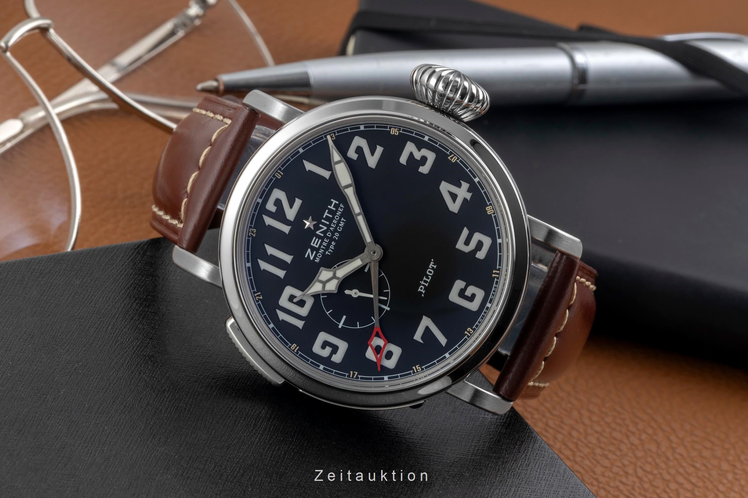Zenith Pilot Type 20 GMT Edelstahl Automatik Herrenuhr Ref. 03.2430.693/21.C723  [2604840]
