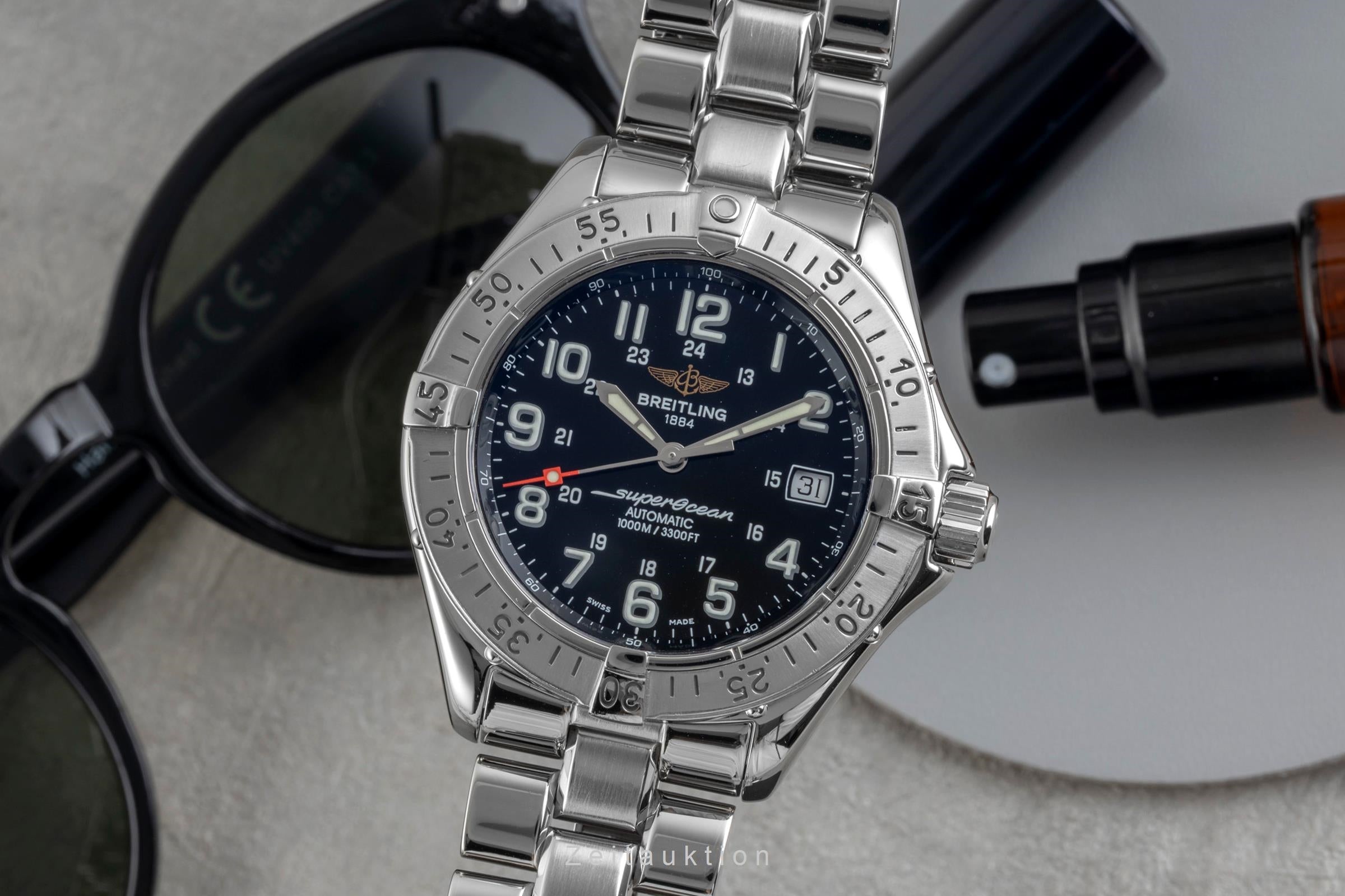 Breitling Superocean acero automático reloj para caballeros A17340  [2604842]